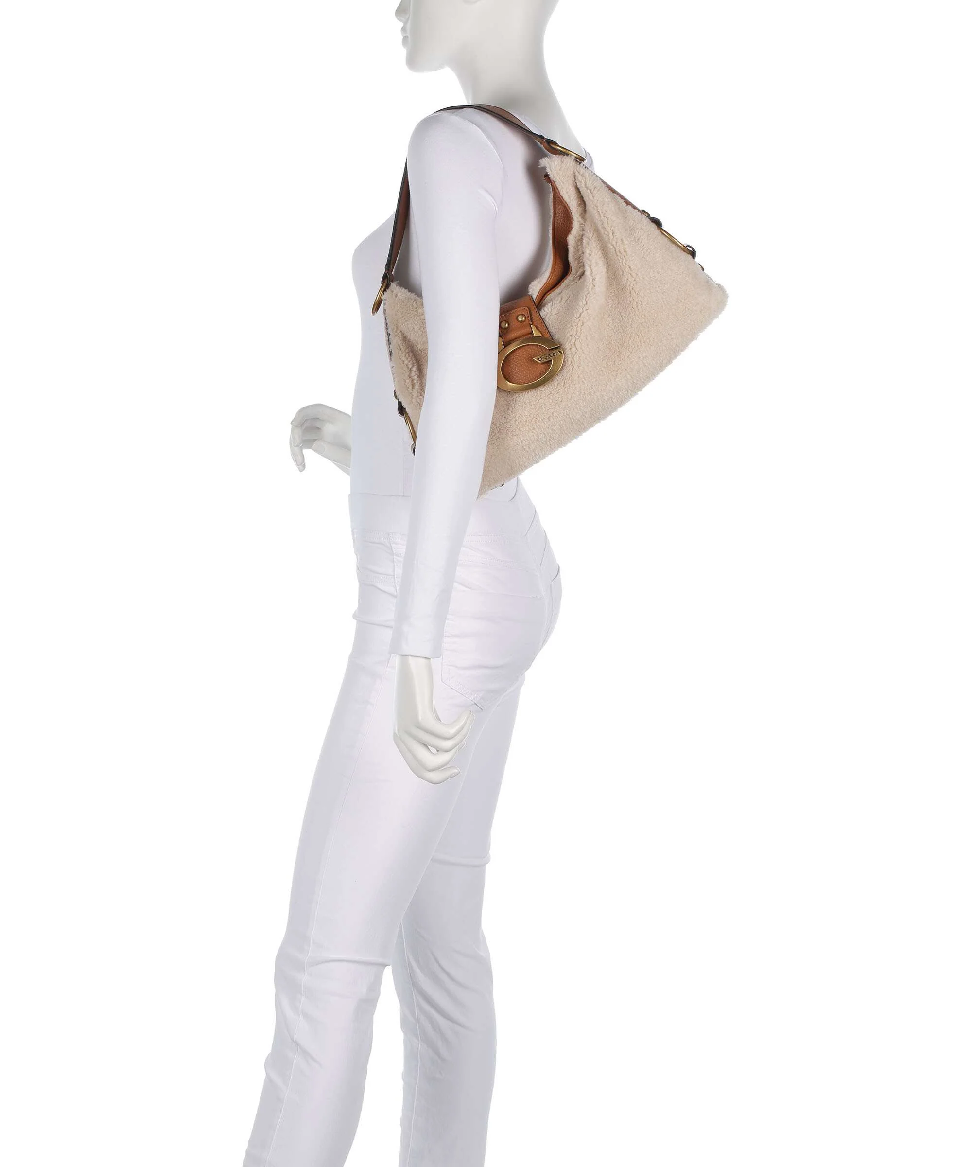 Guess Camden Torebka worek natural/cognac - Image 3