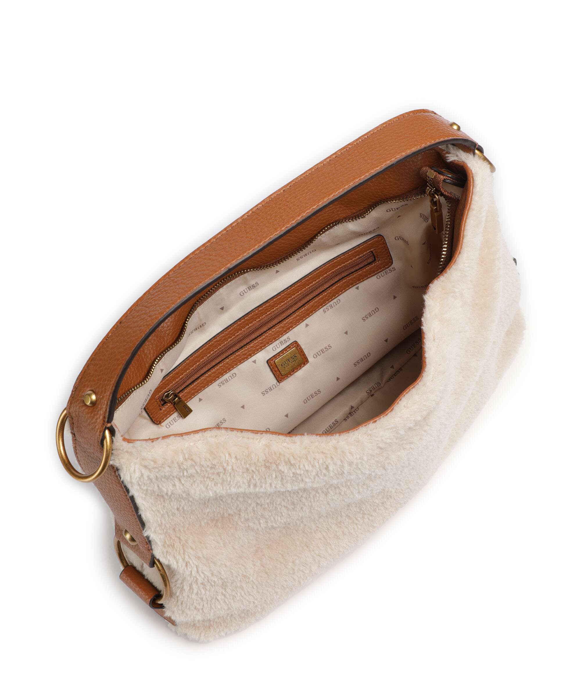Guess Camden Torebka worek natural/cognac - Image 5