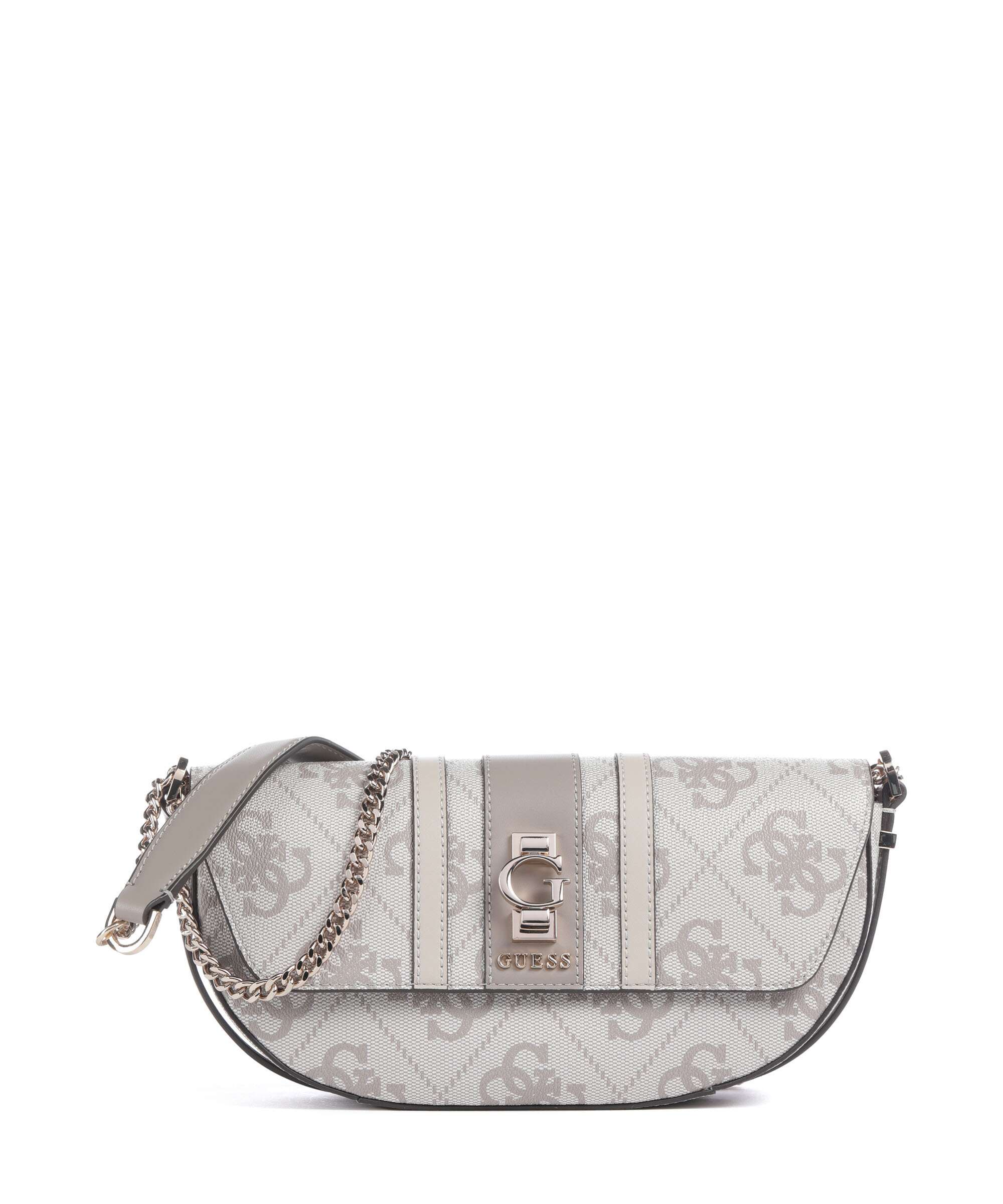 Guess Erenia Torba na ramię dark taupe logo