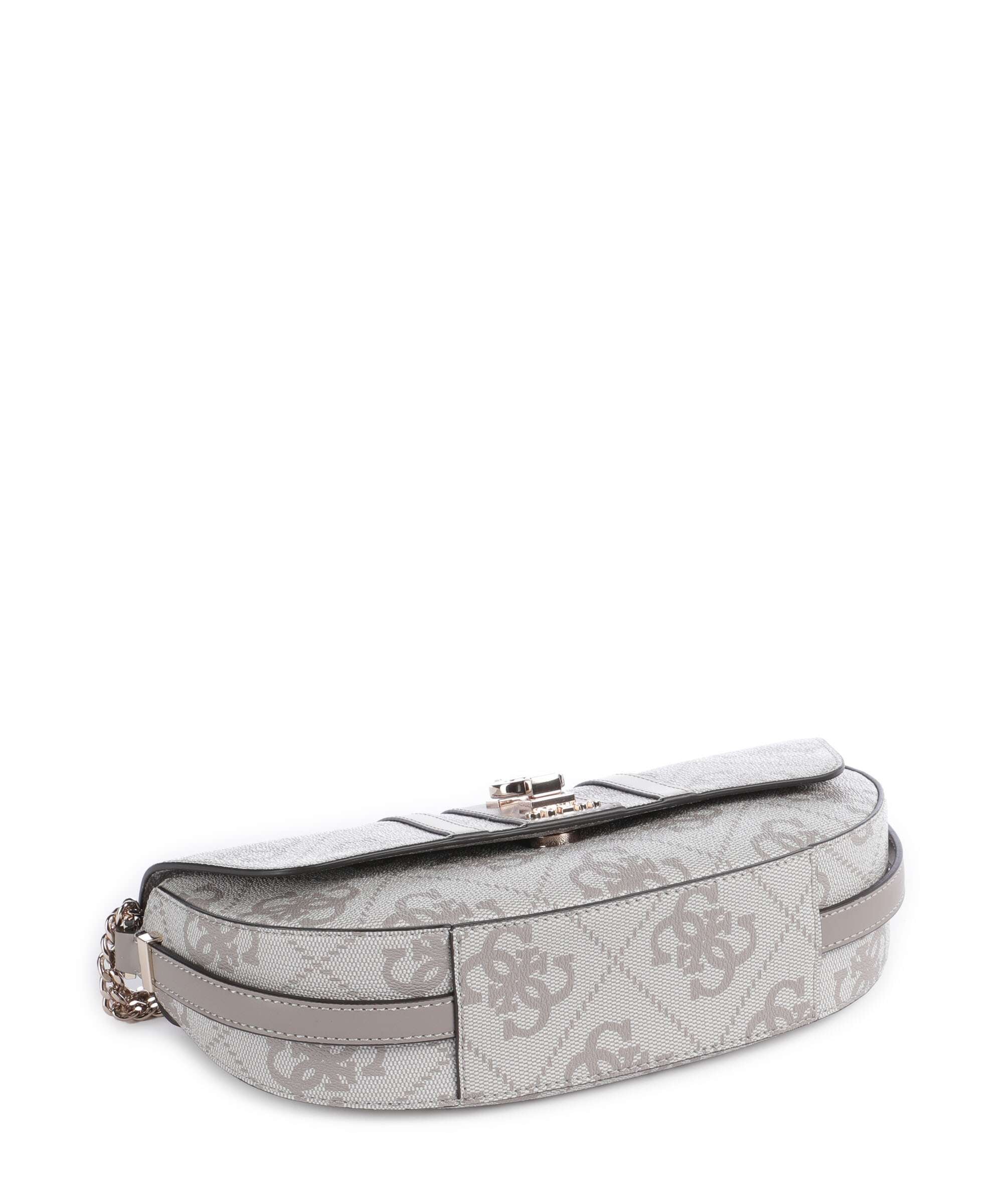 Guess Erenia Torba na ramię dark taupe logo - Image 5