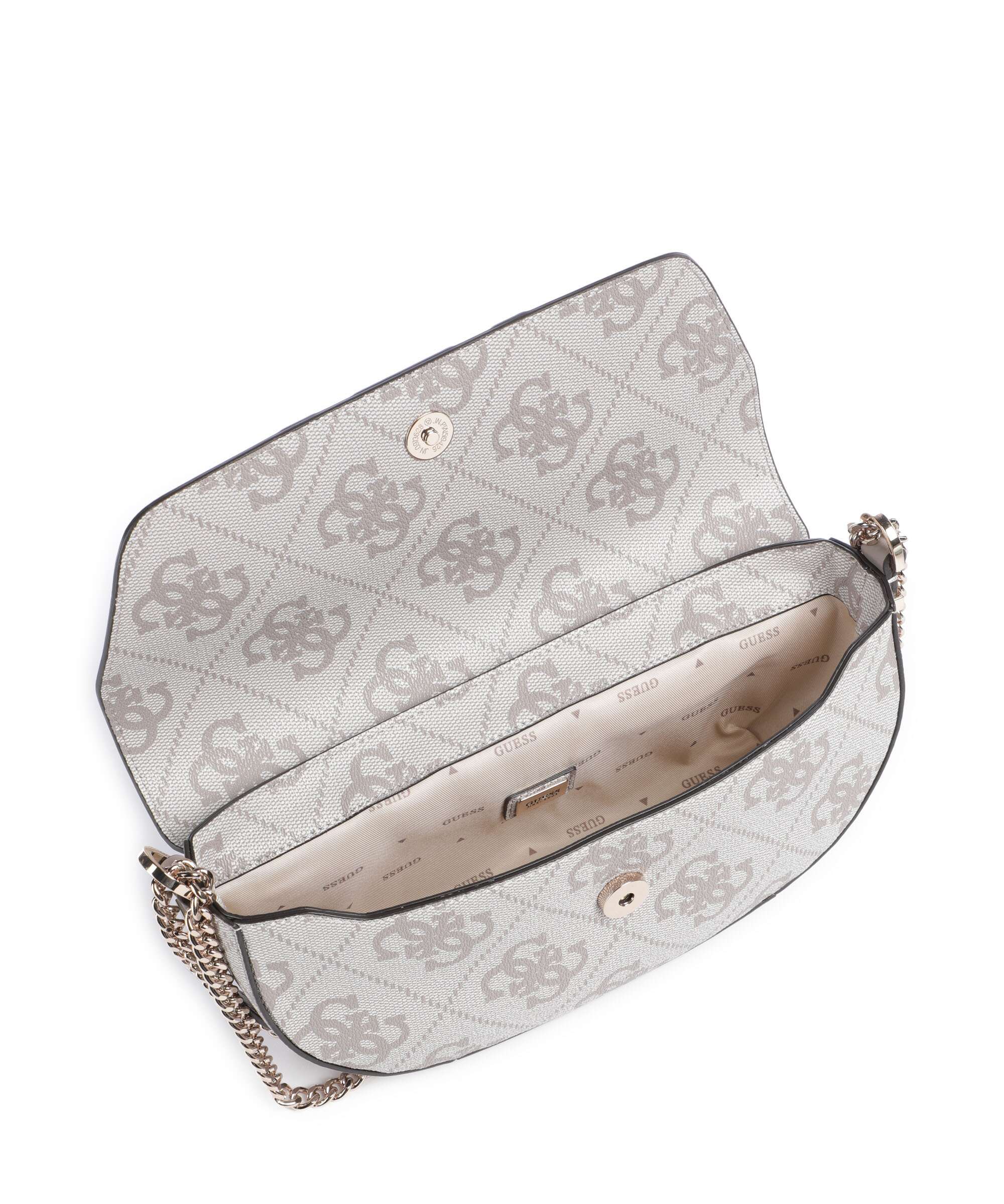 Guess Erenia Torba na ramię dark taupe logo - Image 6