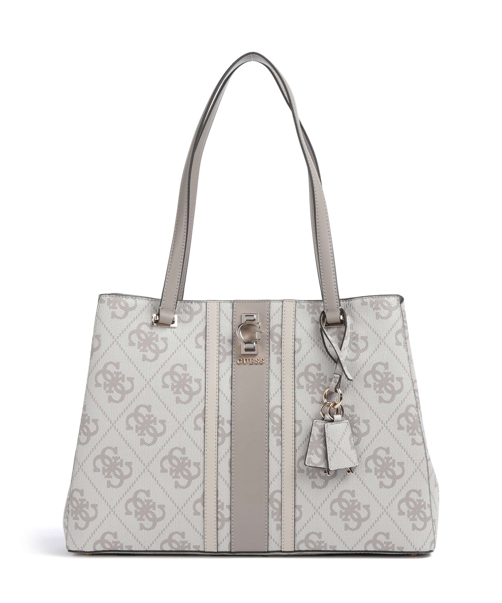 Guess Erenia Torba na zakupy dark taupe logo