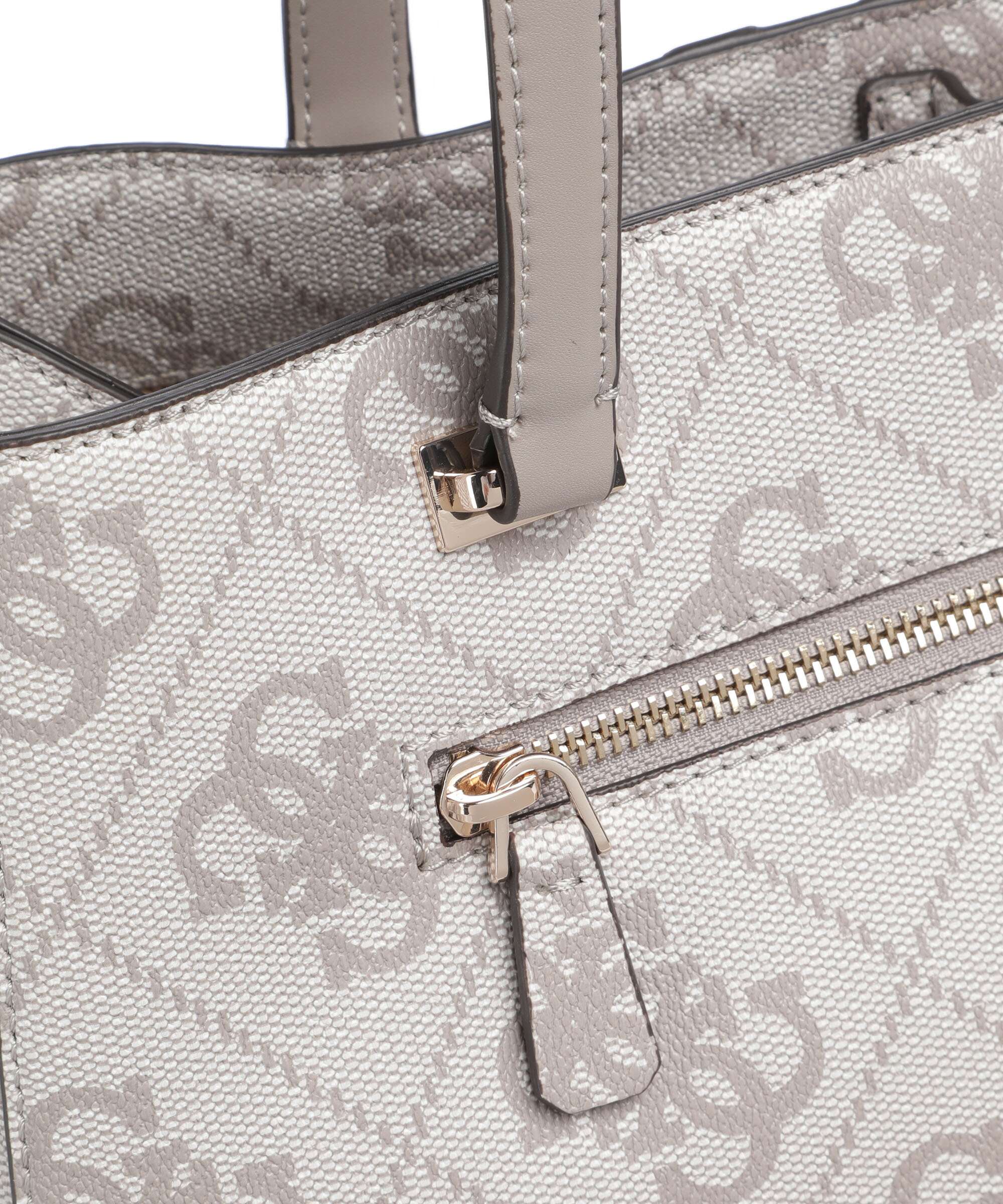 Guess Erenia Torba na zakupy dark taupe logo - Image 4