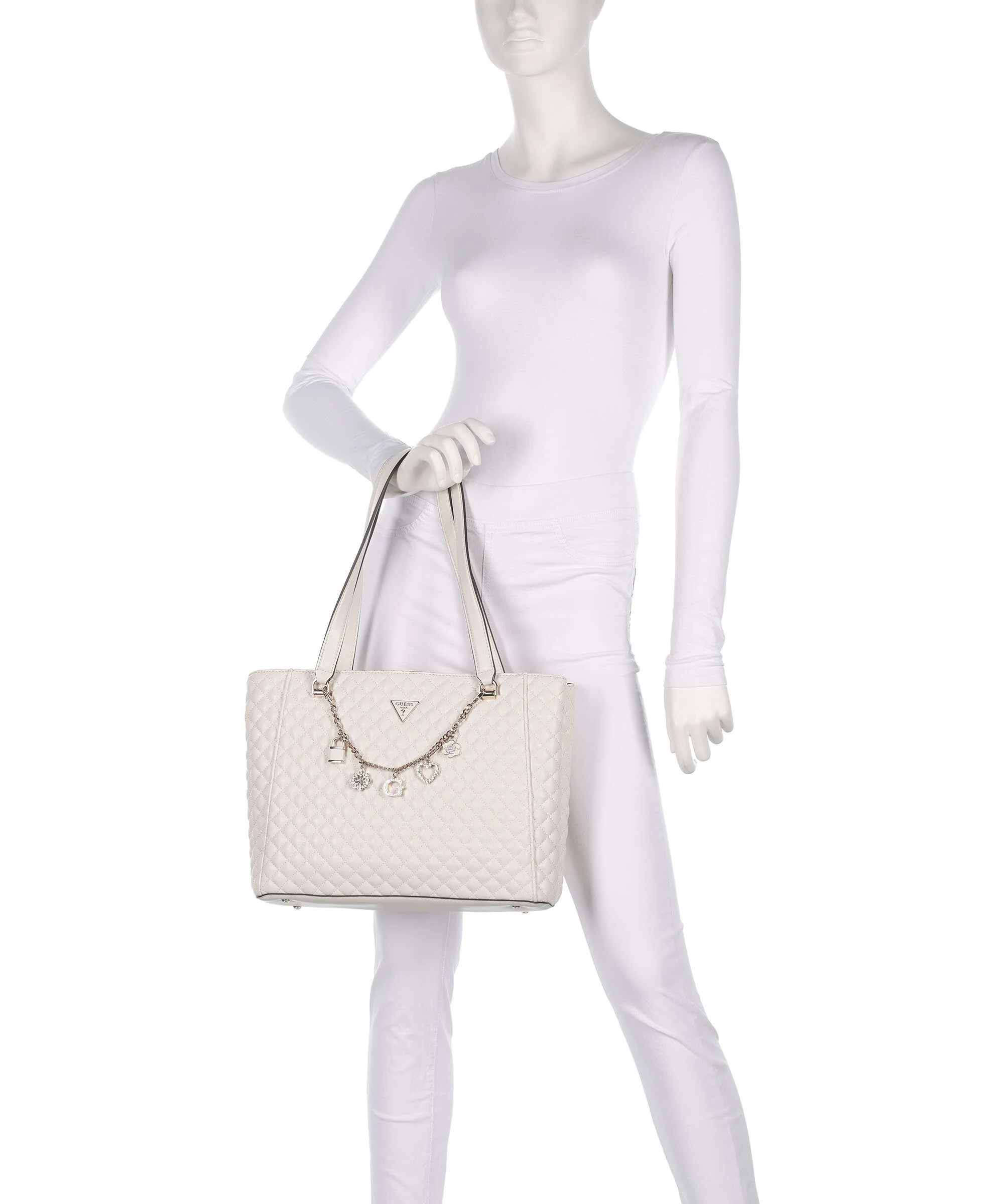 Guess Everlee Torba na zakupy offwhite - Image 4