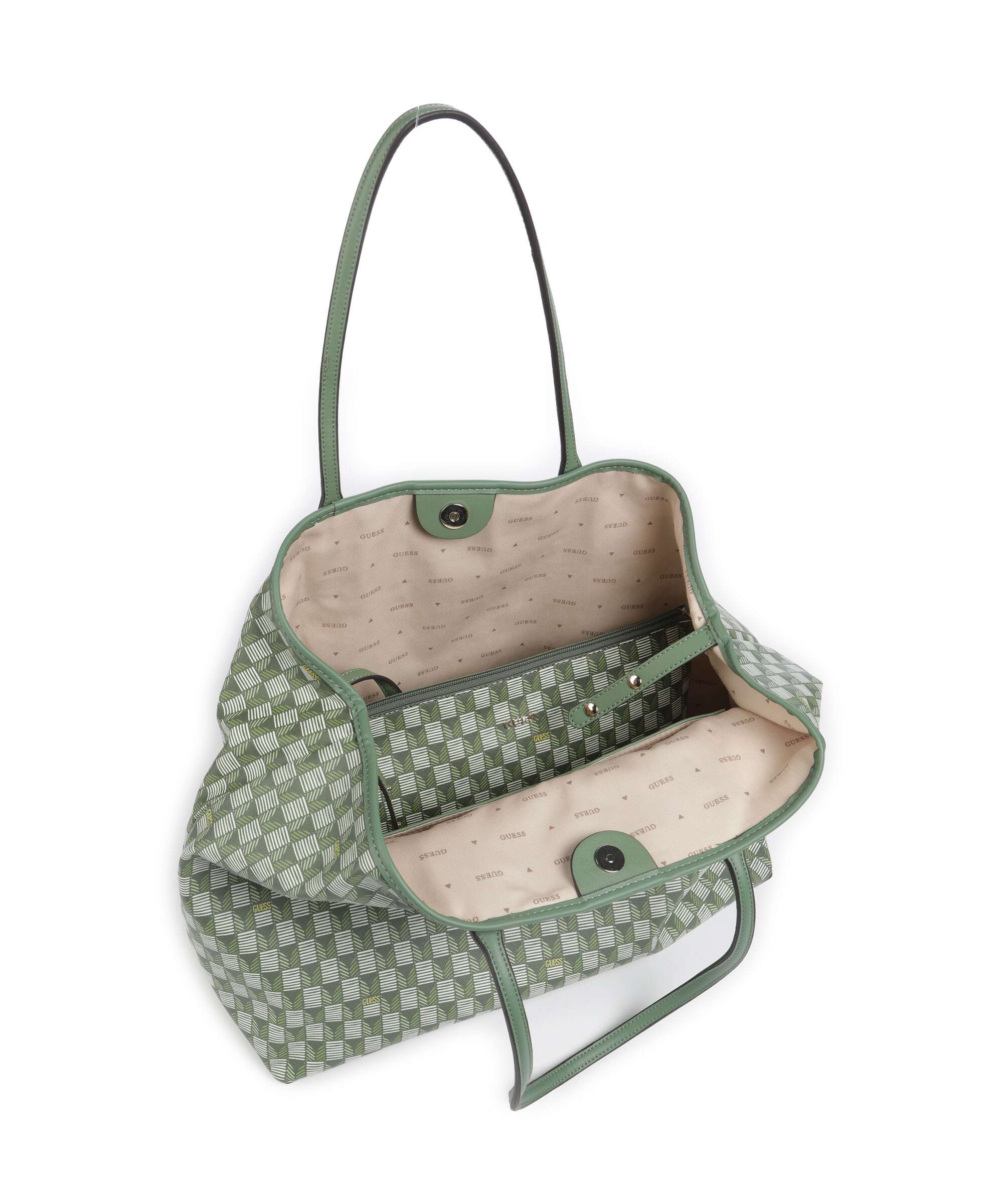Guess G Wave Large Torba na zakupy green logo - Image 6