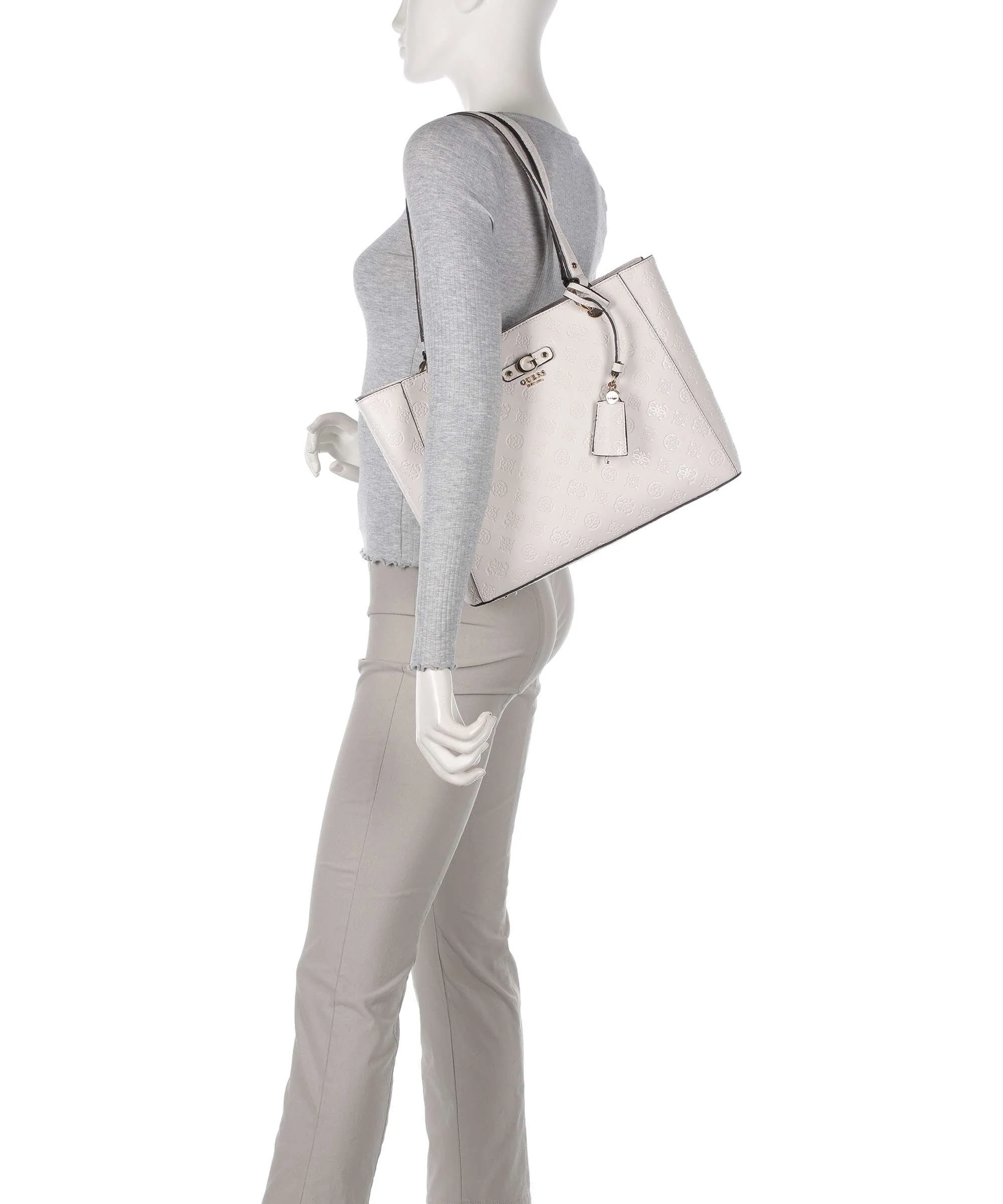 Guess Gerty Peony Torba na zakupy offwhite - Image 3