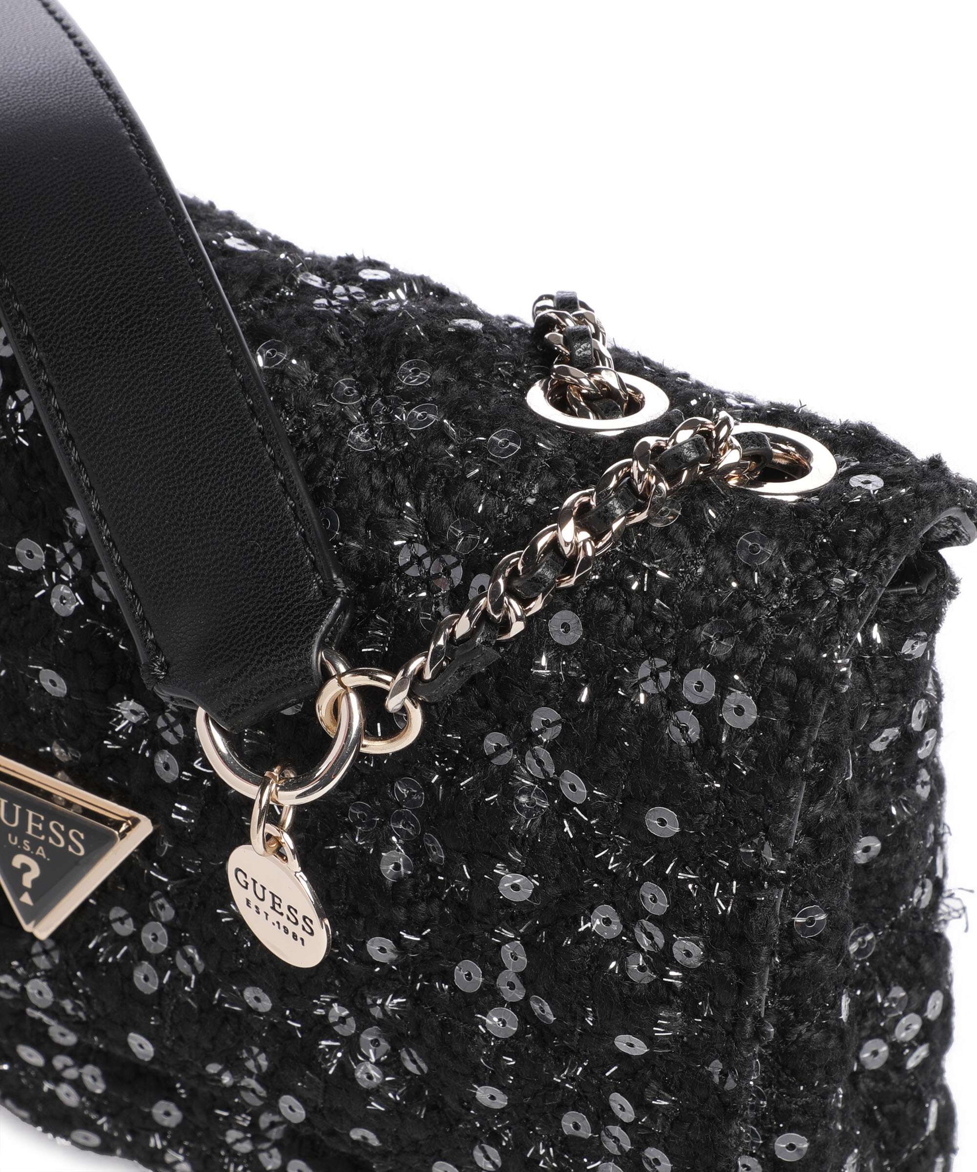 Guess Giully Torba na ramię black/grey - Image 5