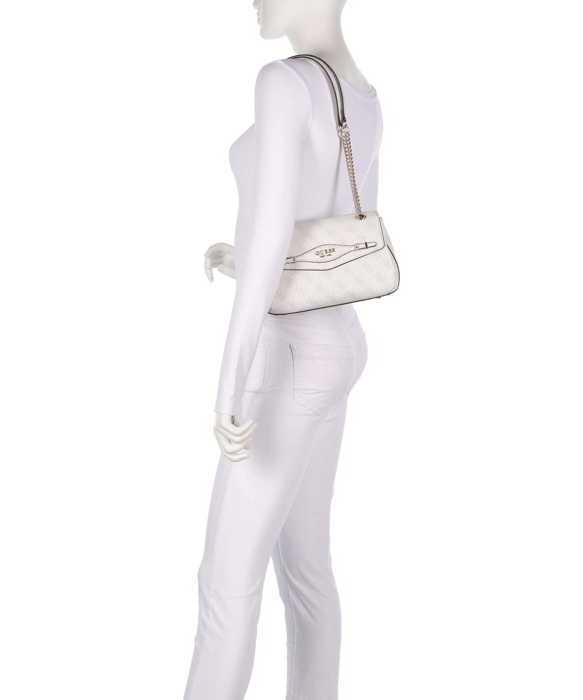 Guess Katya 4G Logo Torba na ramię white logo - Image 3