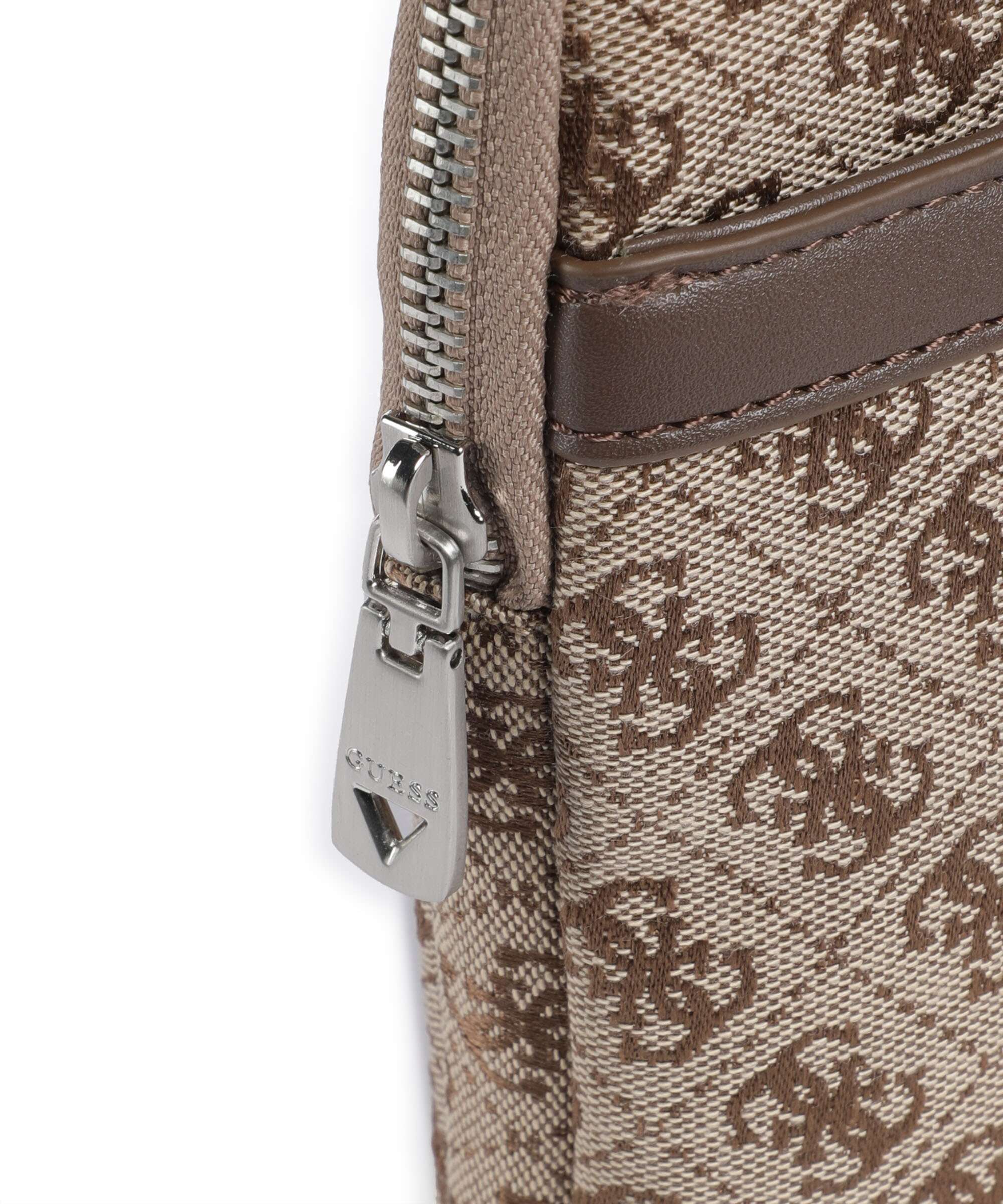 Guess Milano 4G Jacquard Stripe Torba przez ramię beige/brown - Image 4