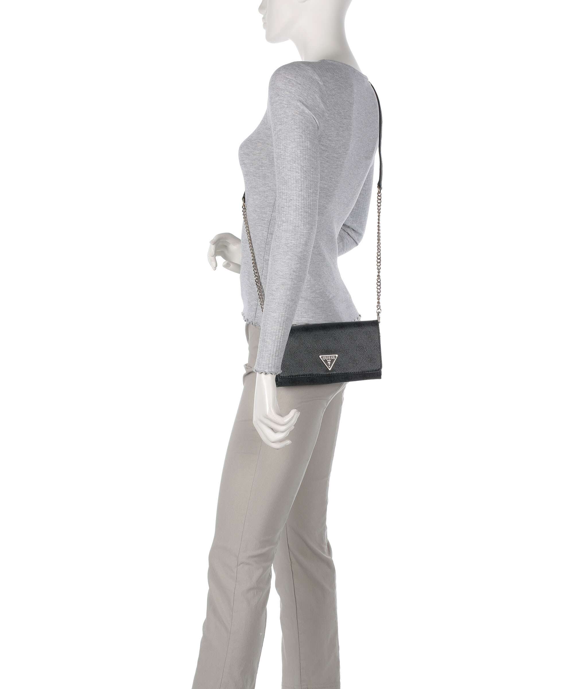 Guess Noelle 4G Basique Logo Portfel coal logo - Image 3