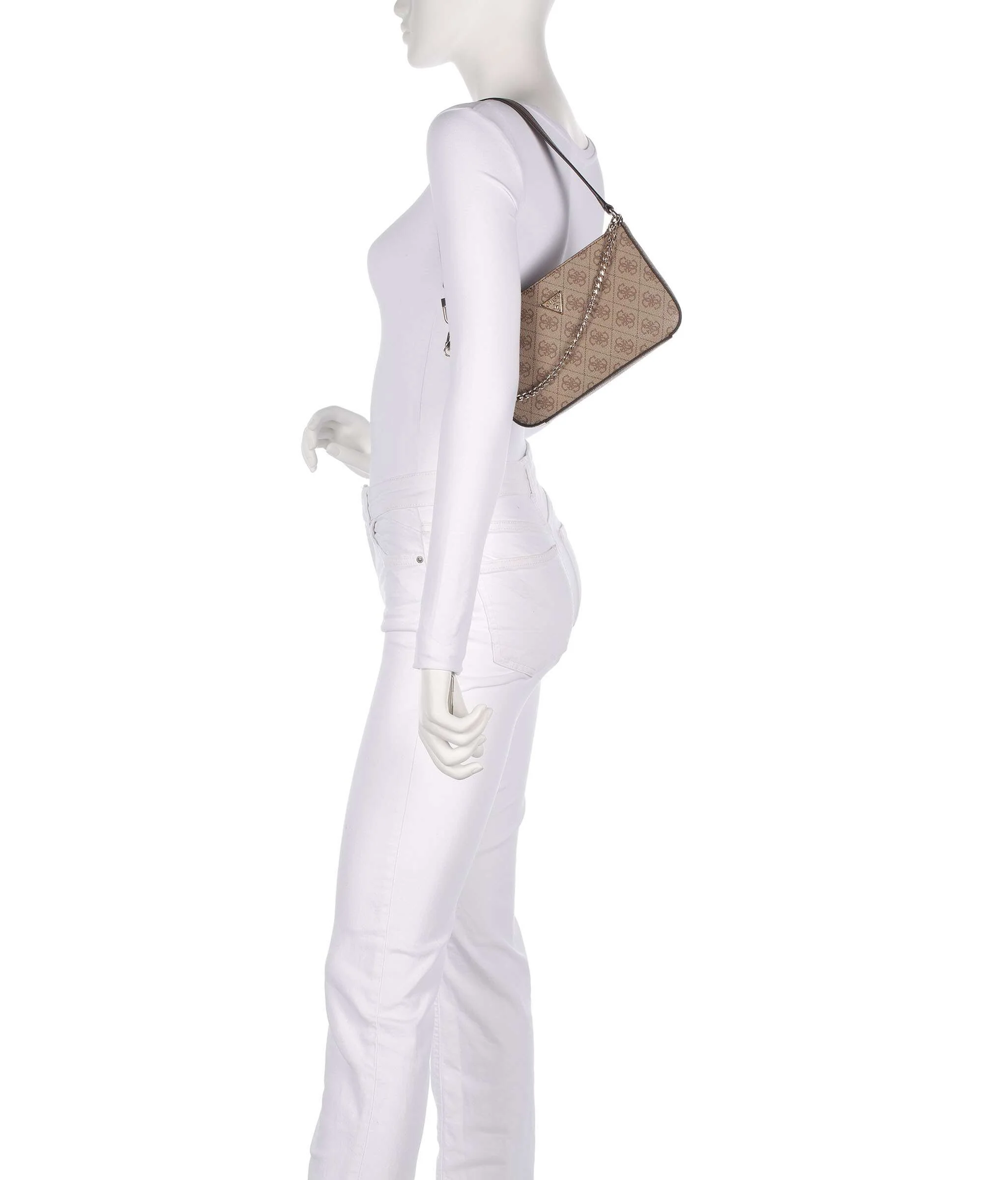 Guess Noelle Mini Torba na ramię latte logo/brown - Image 3