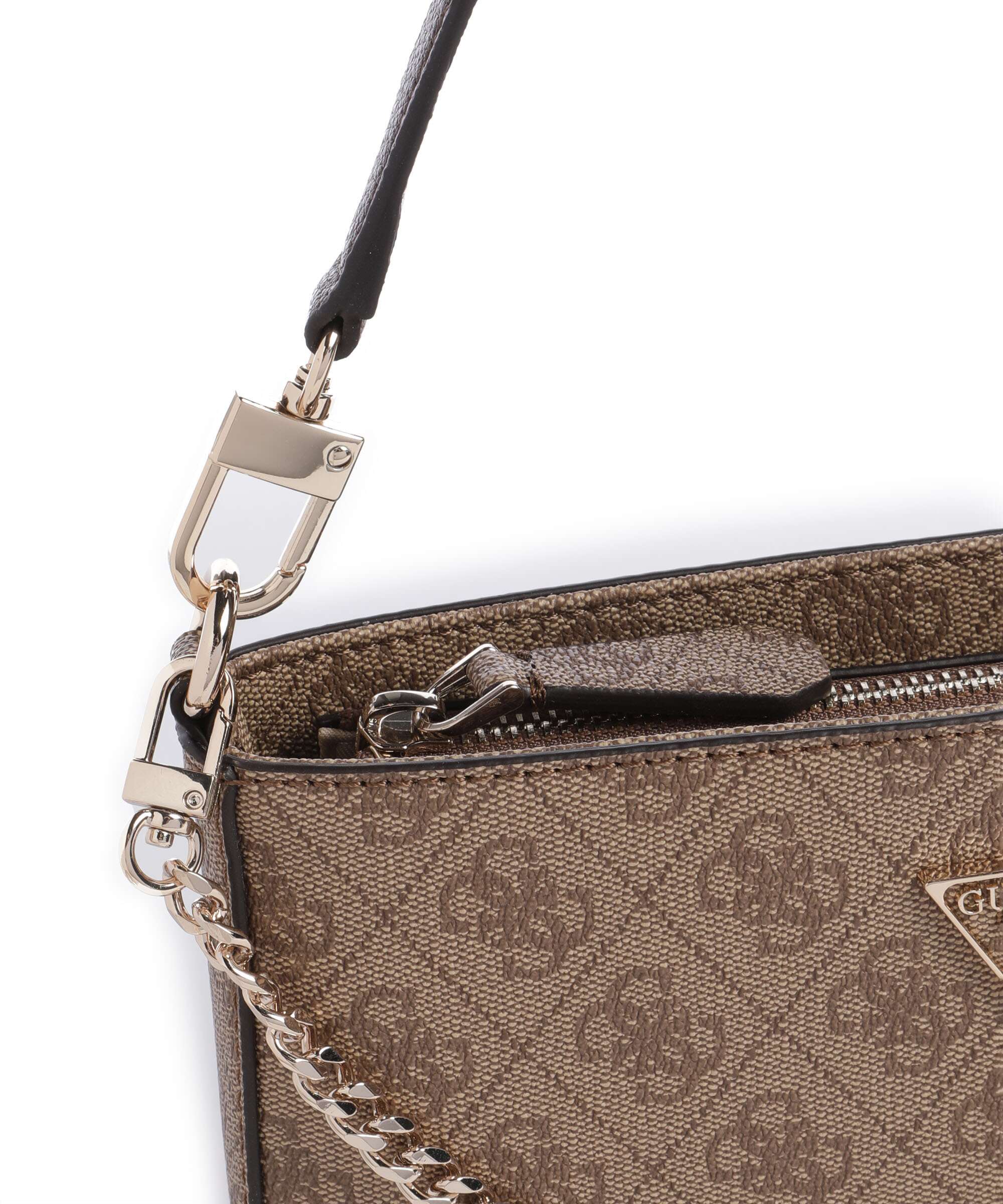 Guess Noelle Mini Torba na ramię latte logo/brown - Image 4