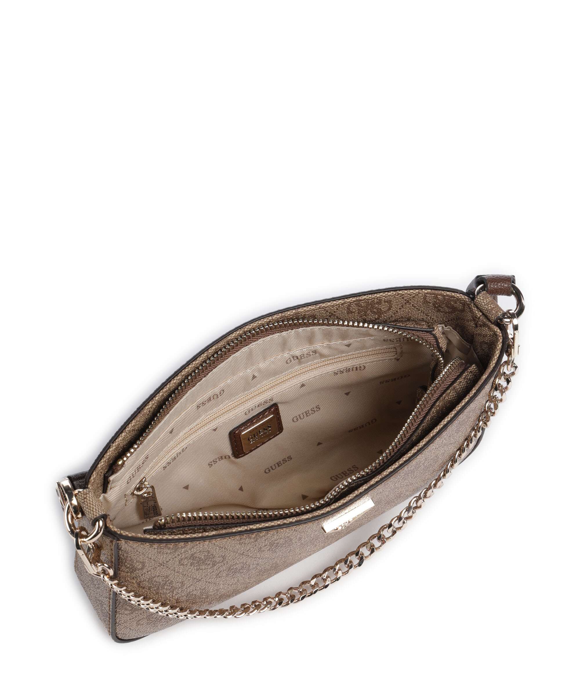 Guess Noelle Mini Torba na ramię latte logo/brown - Image 6