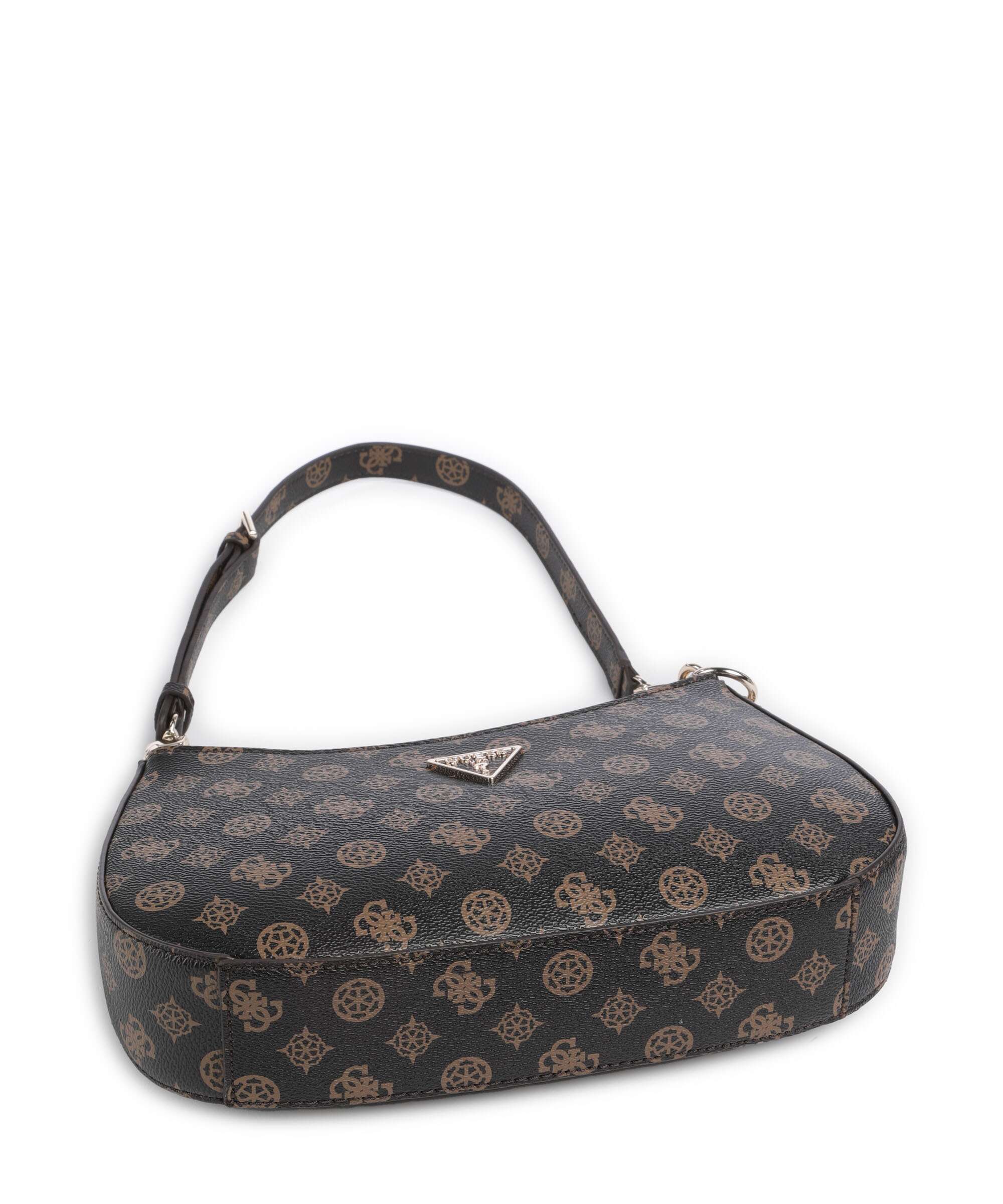 Guess Noelle Printed Peony Torba na ramię mocha logo - Image 5