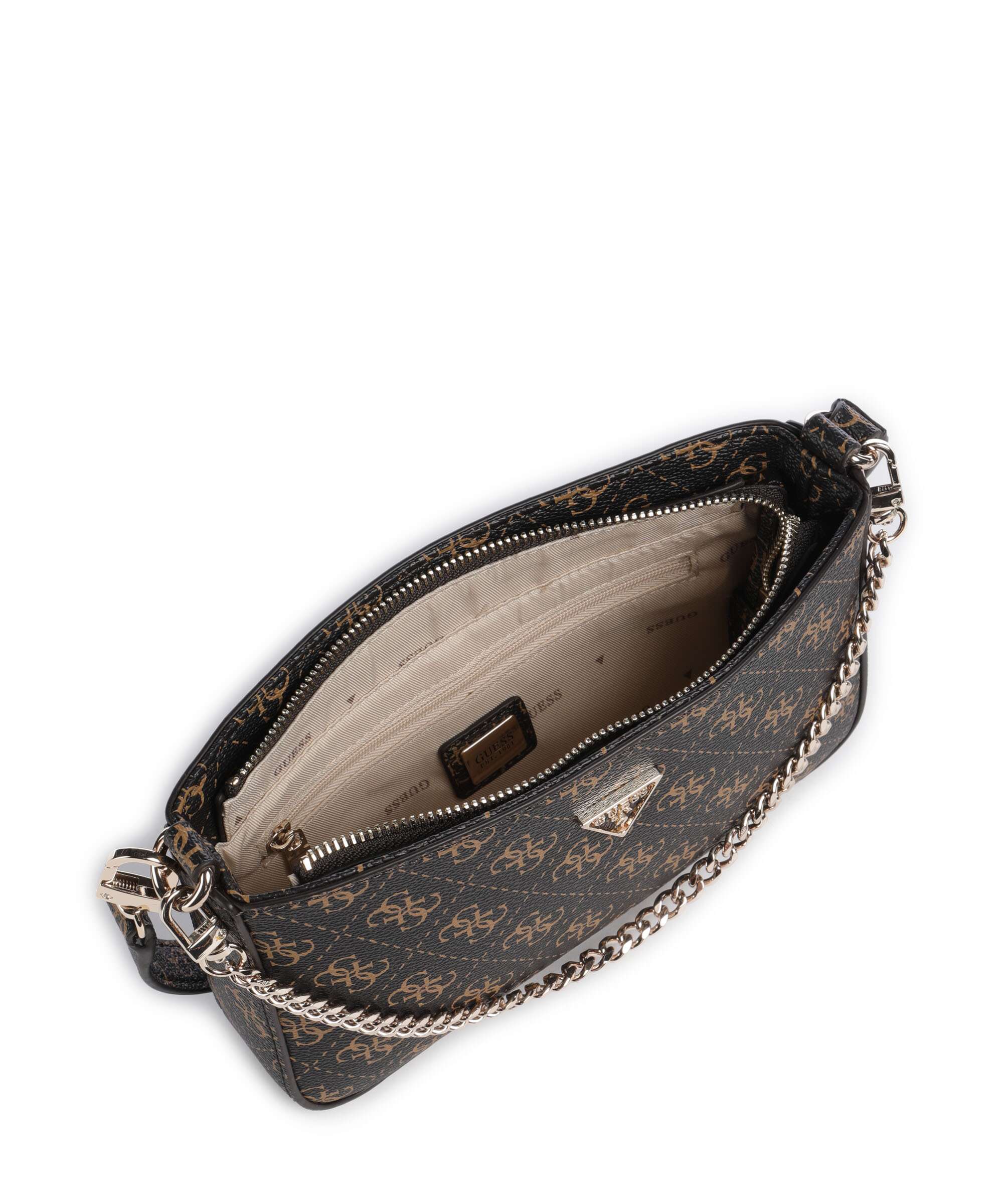 Guess Noelle Q Logo Torba na ramię brown logo - Image 6