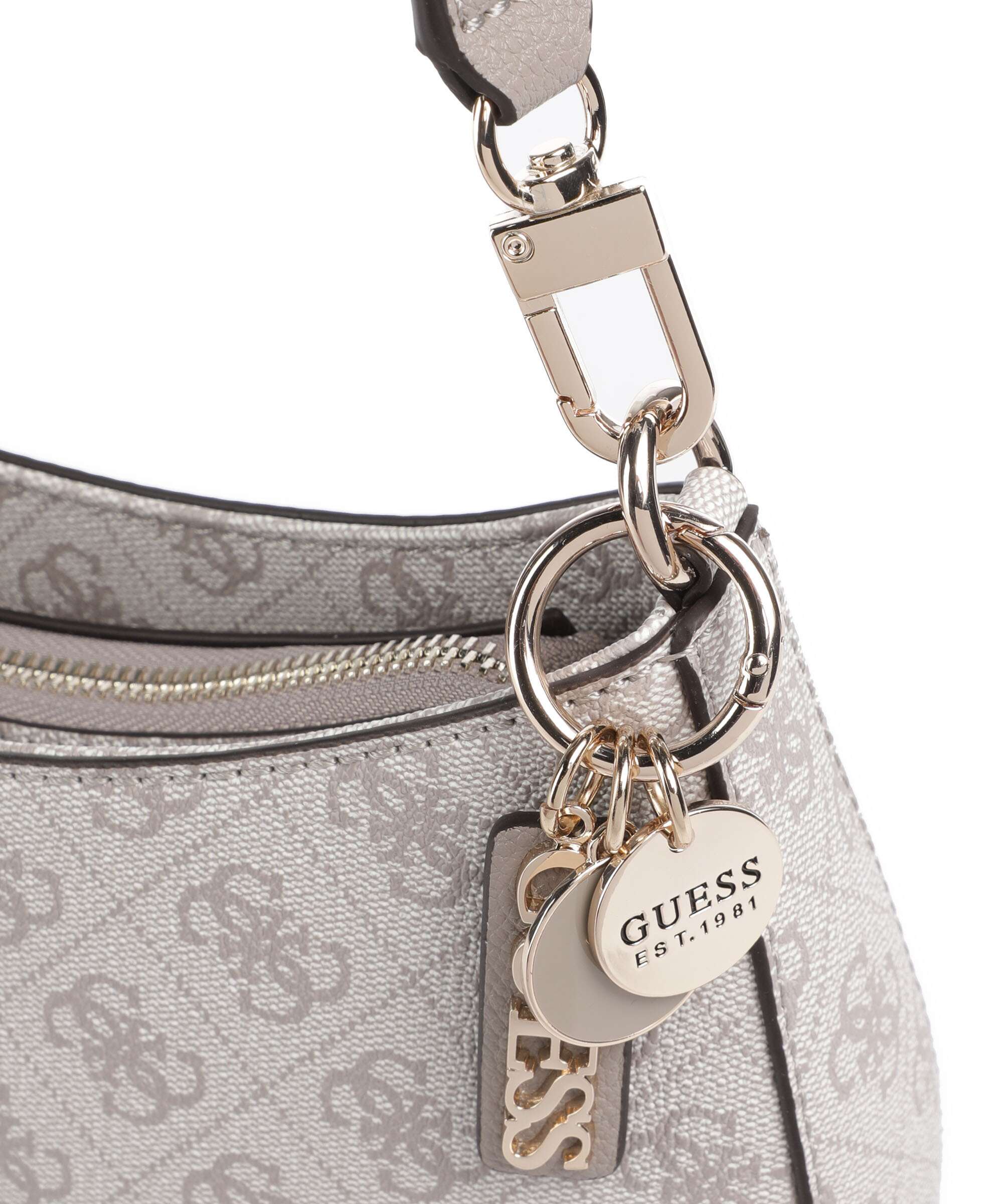 Guess Noelle Torba na ramię dark taupe logo - Image 4