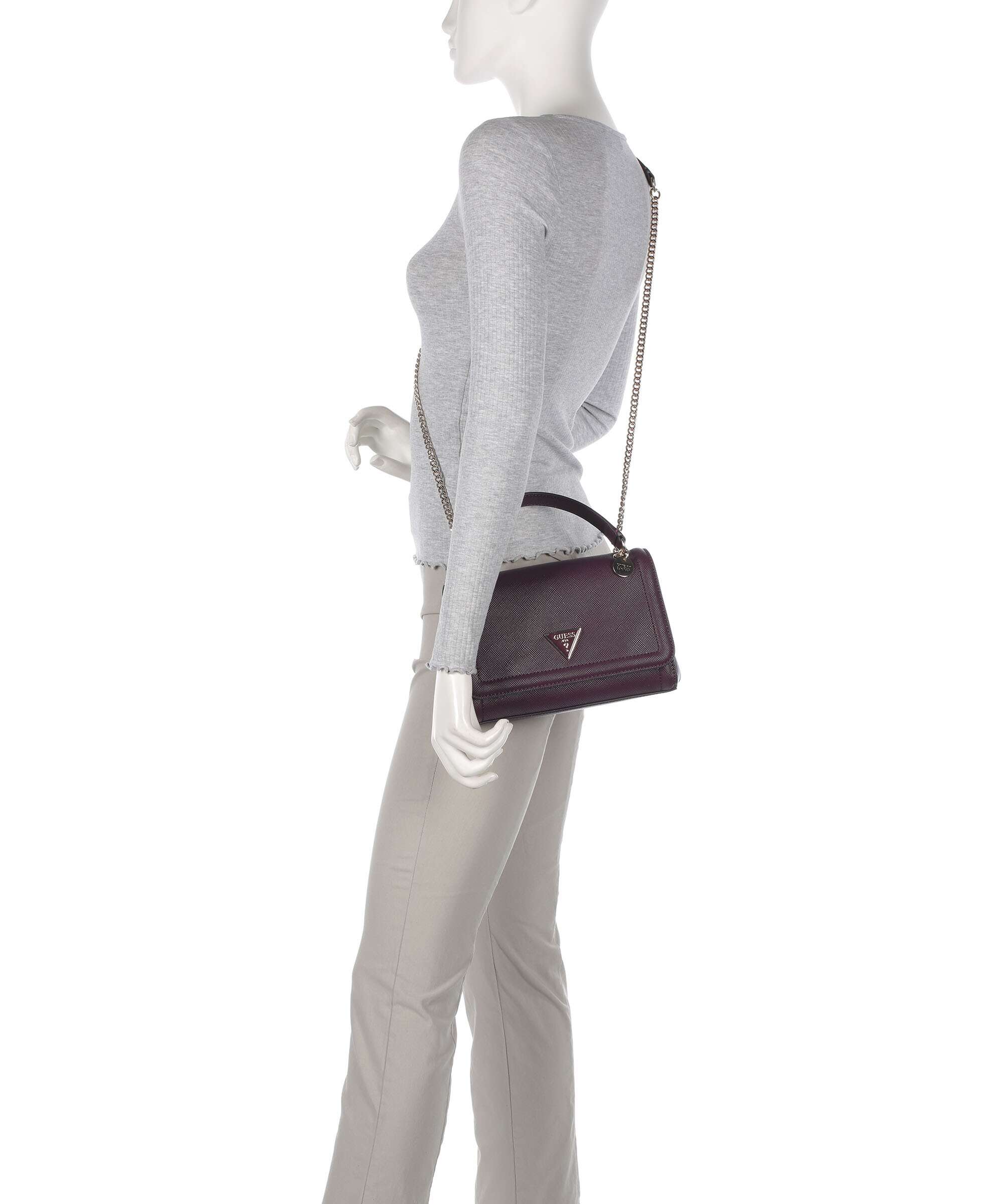 Guess Noelle Torba na ramię aubergine - Image 3