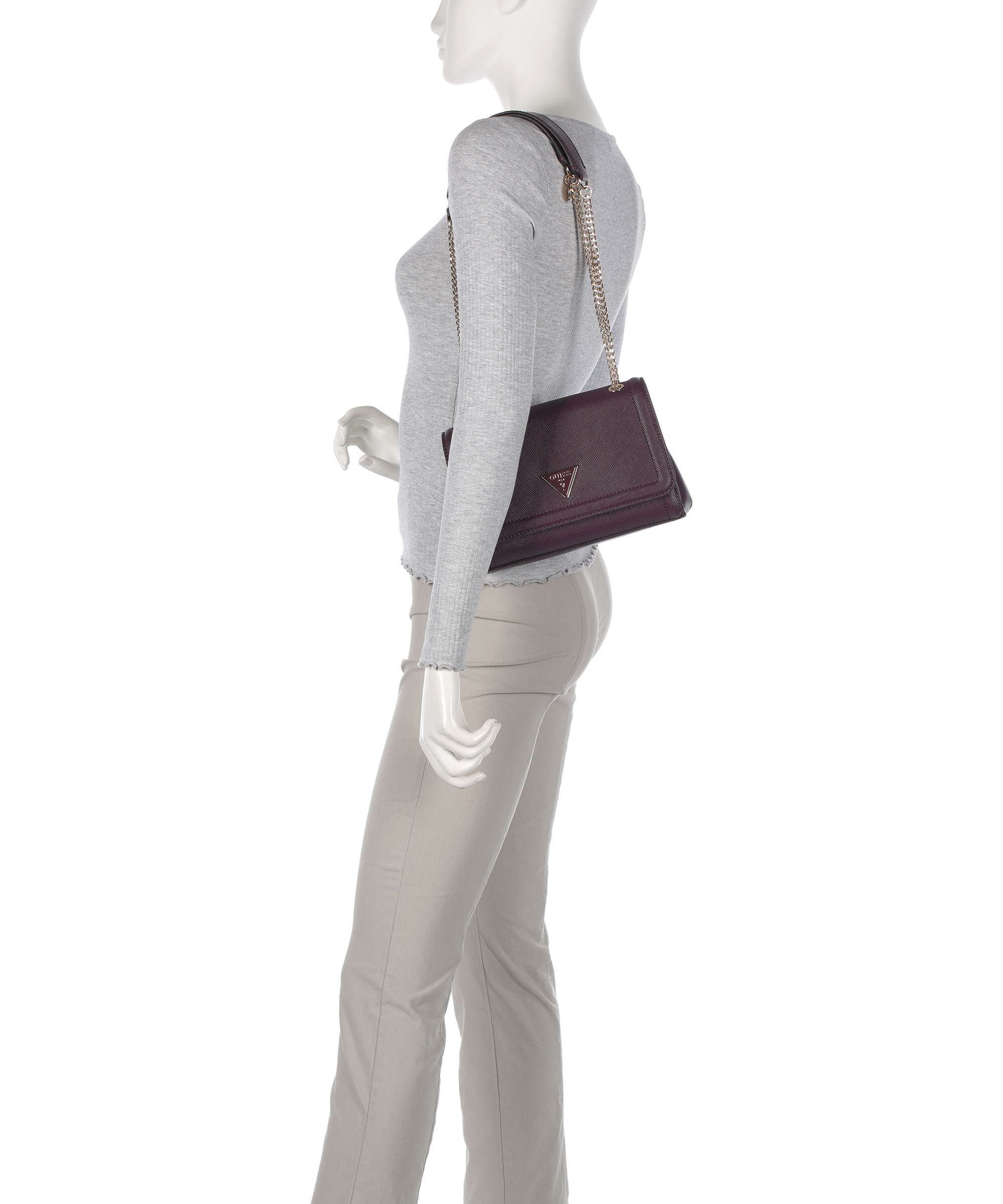 Guess Noelle Torba na ramię aubergine - Image 4