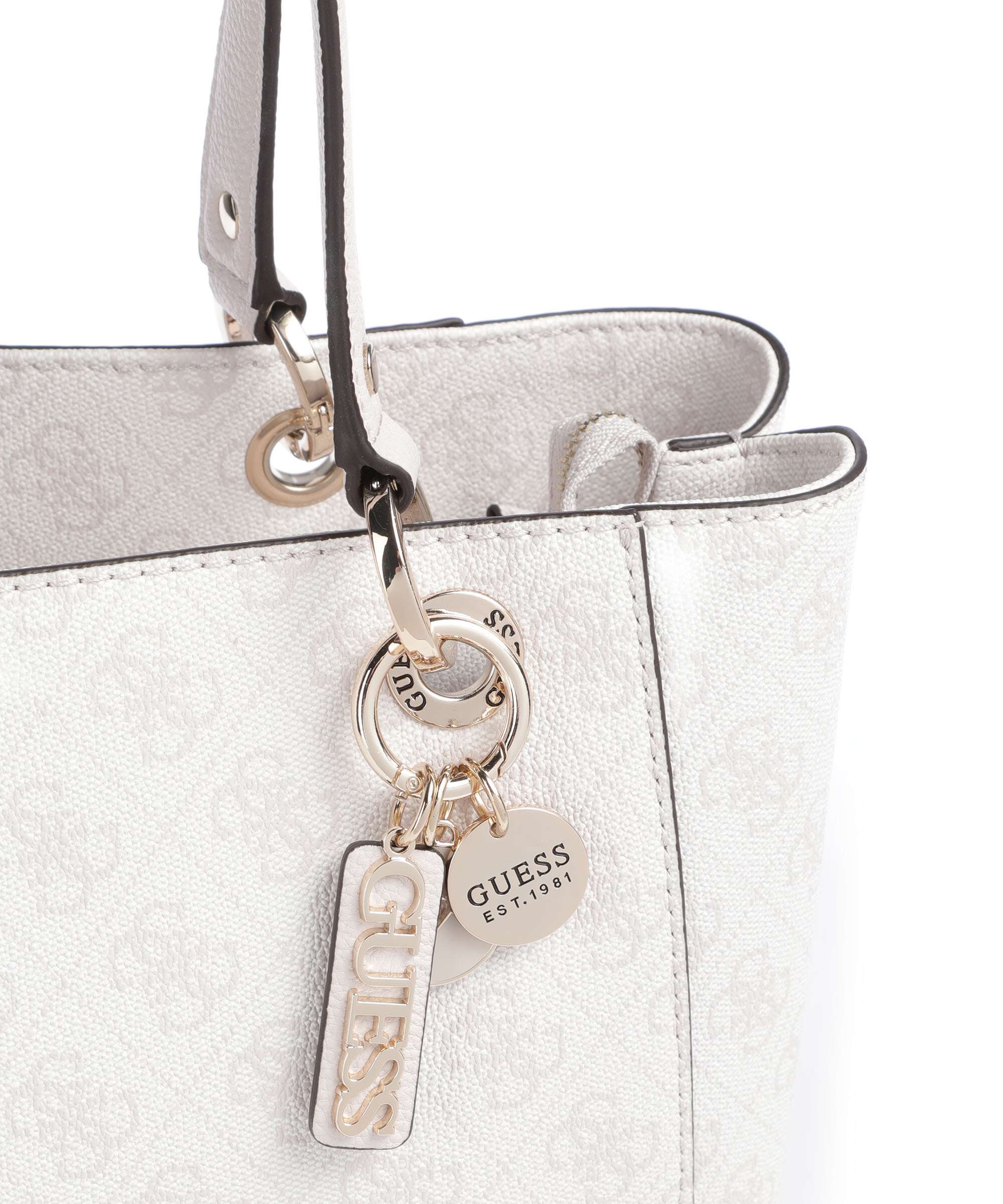 Guess Noelle Torba na zakupy white logo - Image 4