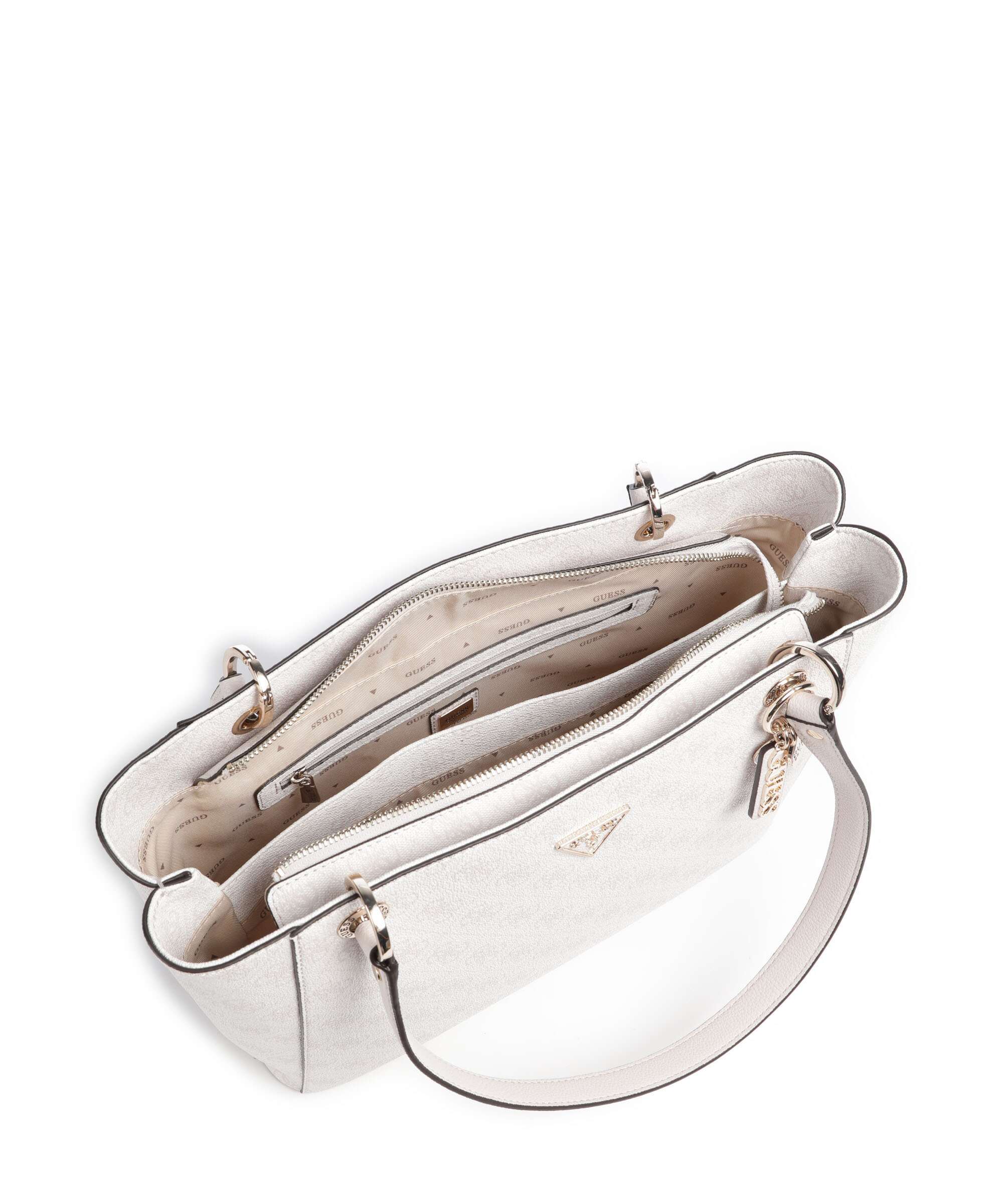 Guess Noelle Torba na zakupy white logo - Image 6