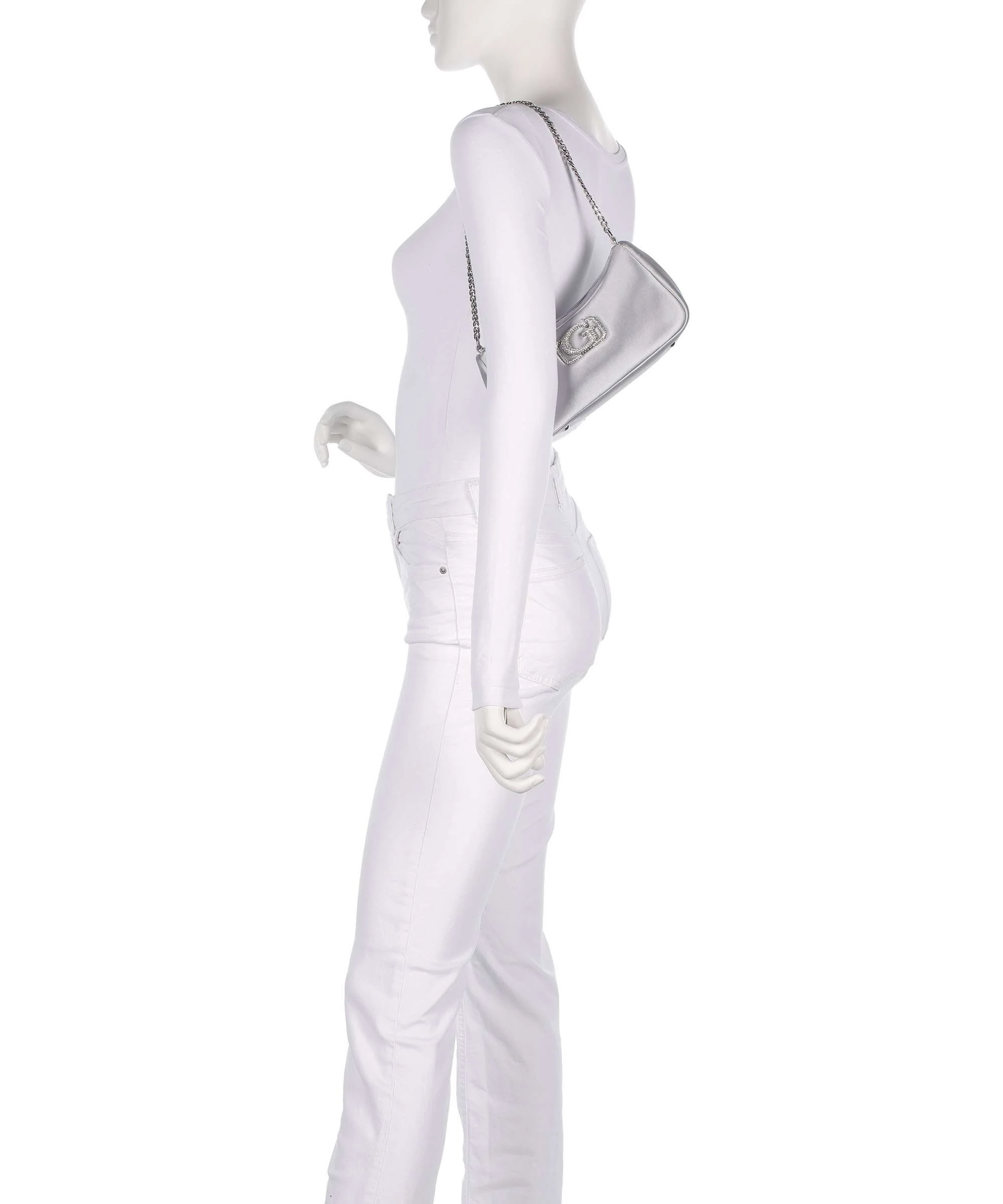 Guess Prue Torba na ramię silver - Image 3