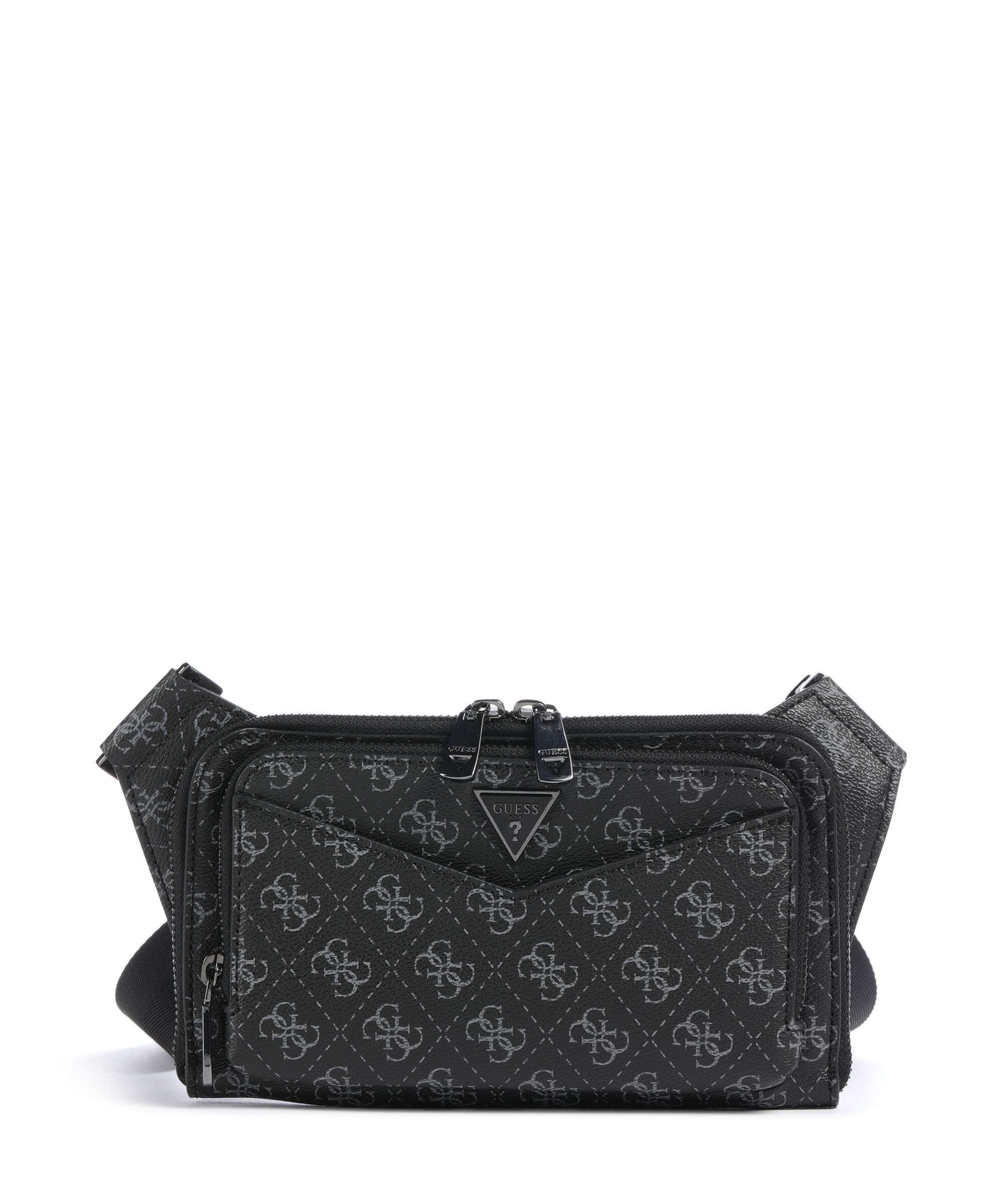 Guess Siena 4G Eco Saszetka nerka dark black