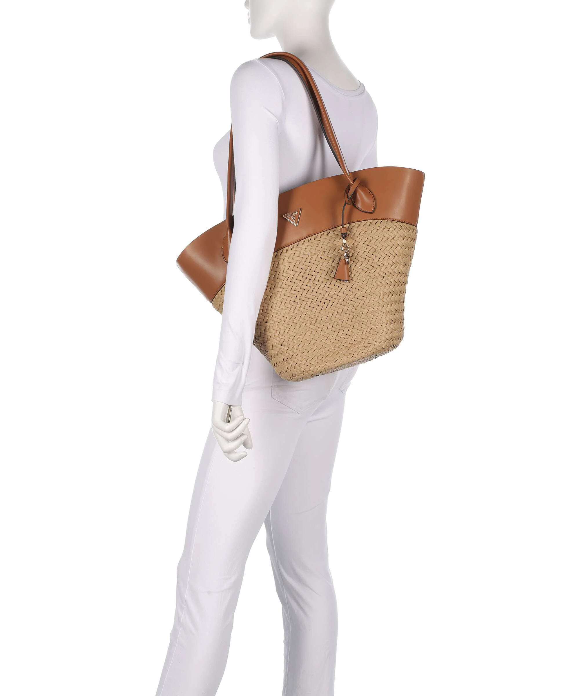 Guess Venere Torba na zakupy natural/caramel - Image 3