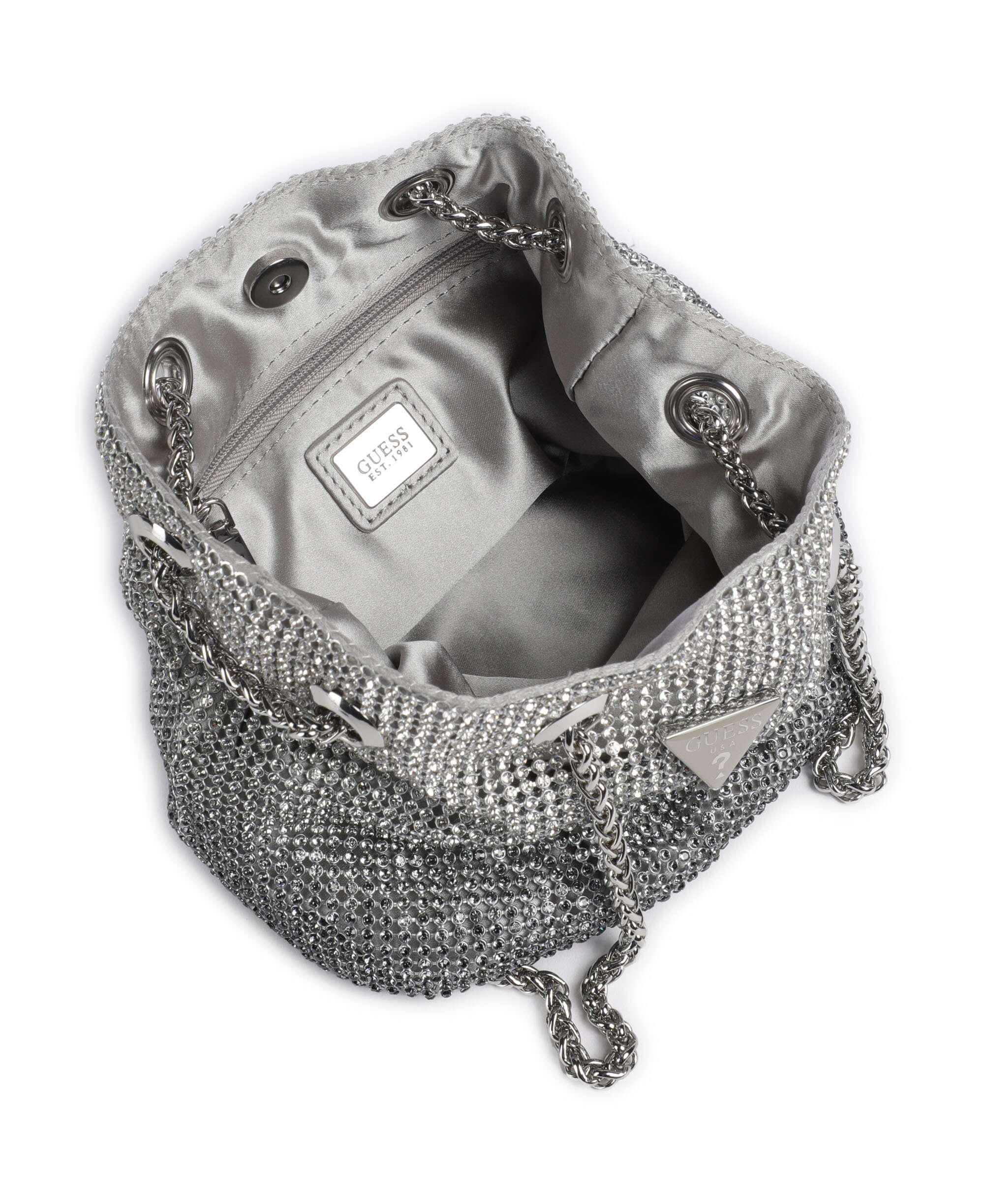 Guess Zalina Torba na ramię silver - Image 7