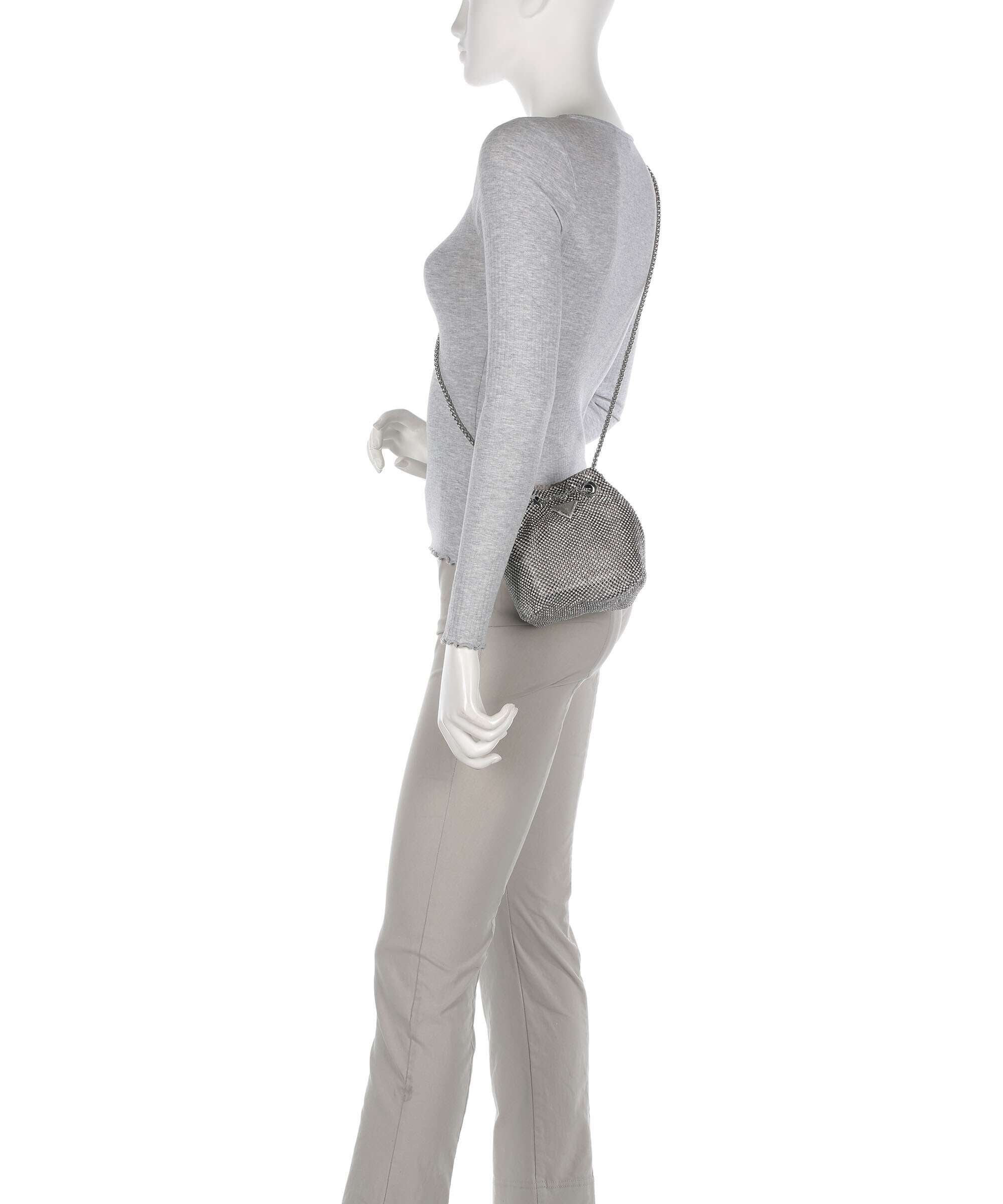 Guess Zalina Torba na ramię silver - Image 3