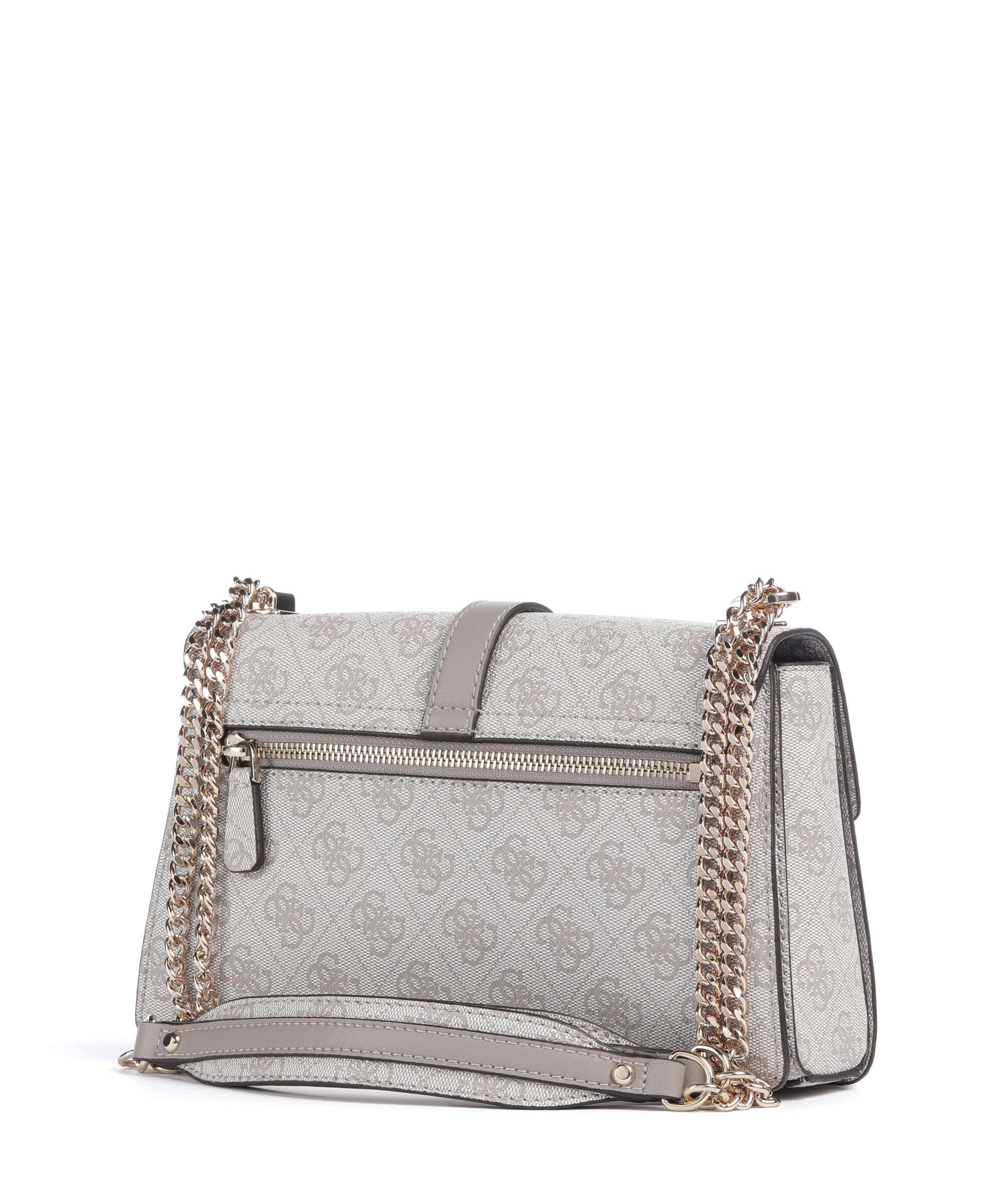 Guess Zamira Torba na ramię dark taupe logo - Image 2