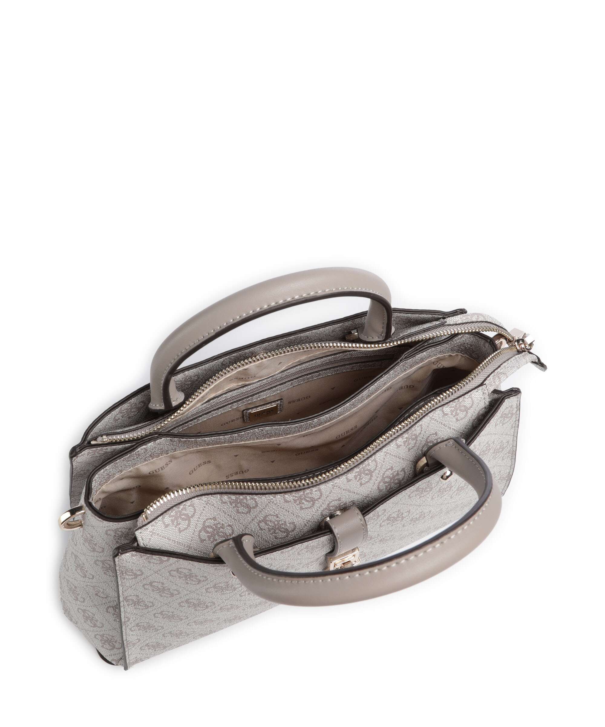 Guess Zamira Torebka dark taupe logo - Image 6