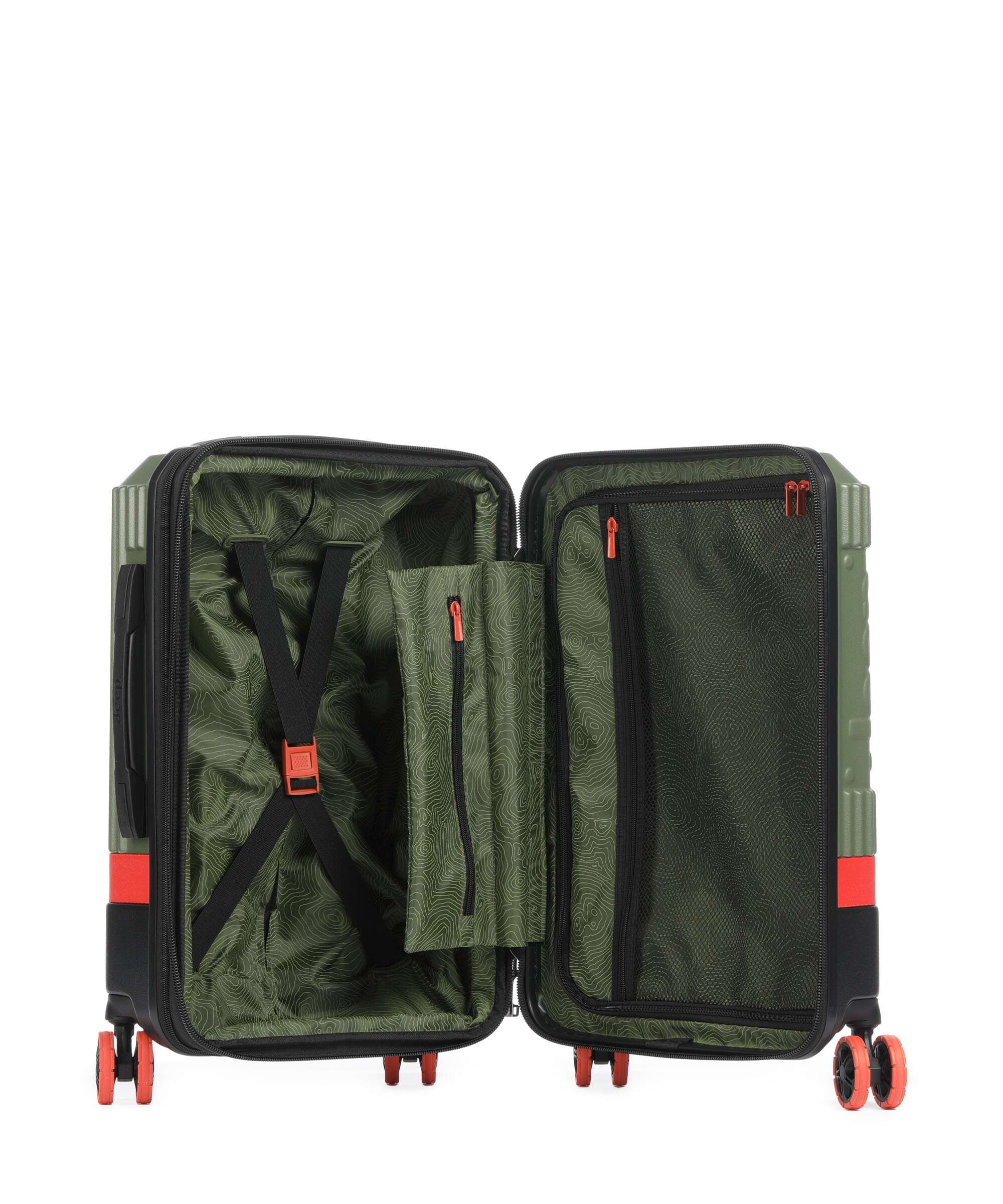 Jeep JH001A Walizka na 4 kołach green - Image 6