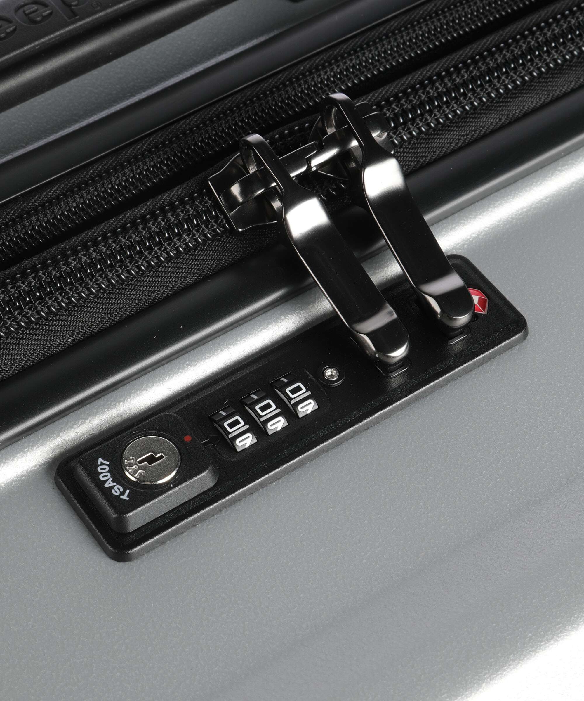 Jeep JH001A Walizka na 4 kołach silver - Image 3