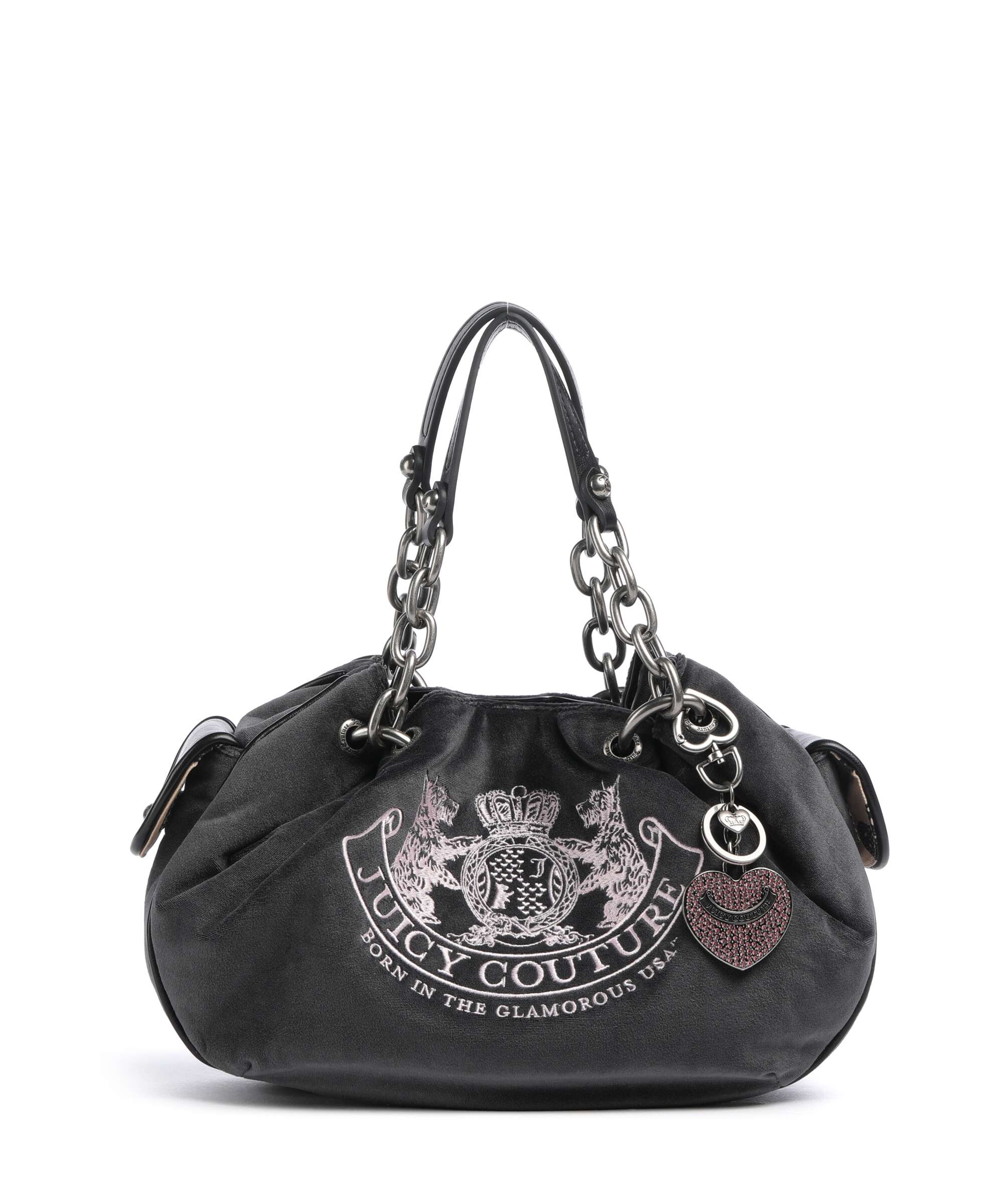 Juicy Couture Daydreamer Classic Crest M Torebka worek grey - Image 2