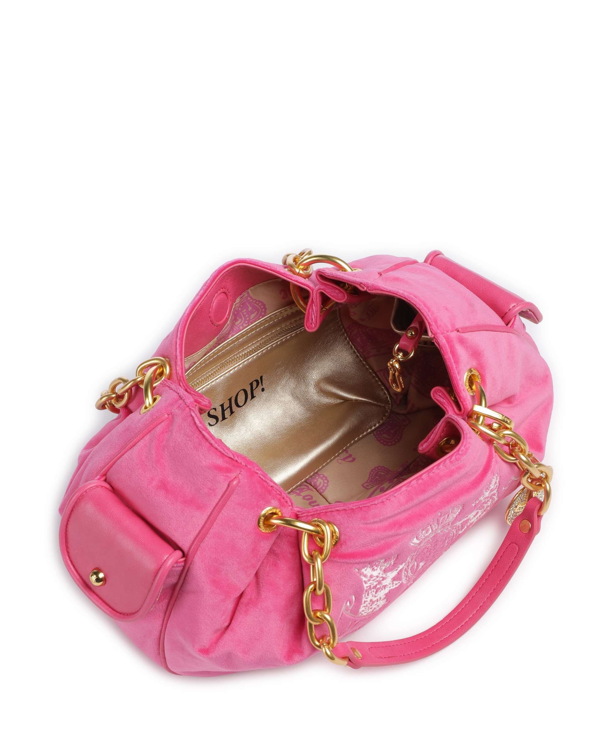 Juicy Couture Daydreamer Classic Crest M Torebka worek pink yarrow - Image 7