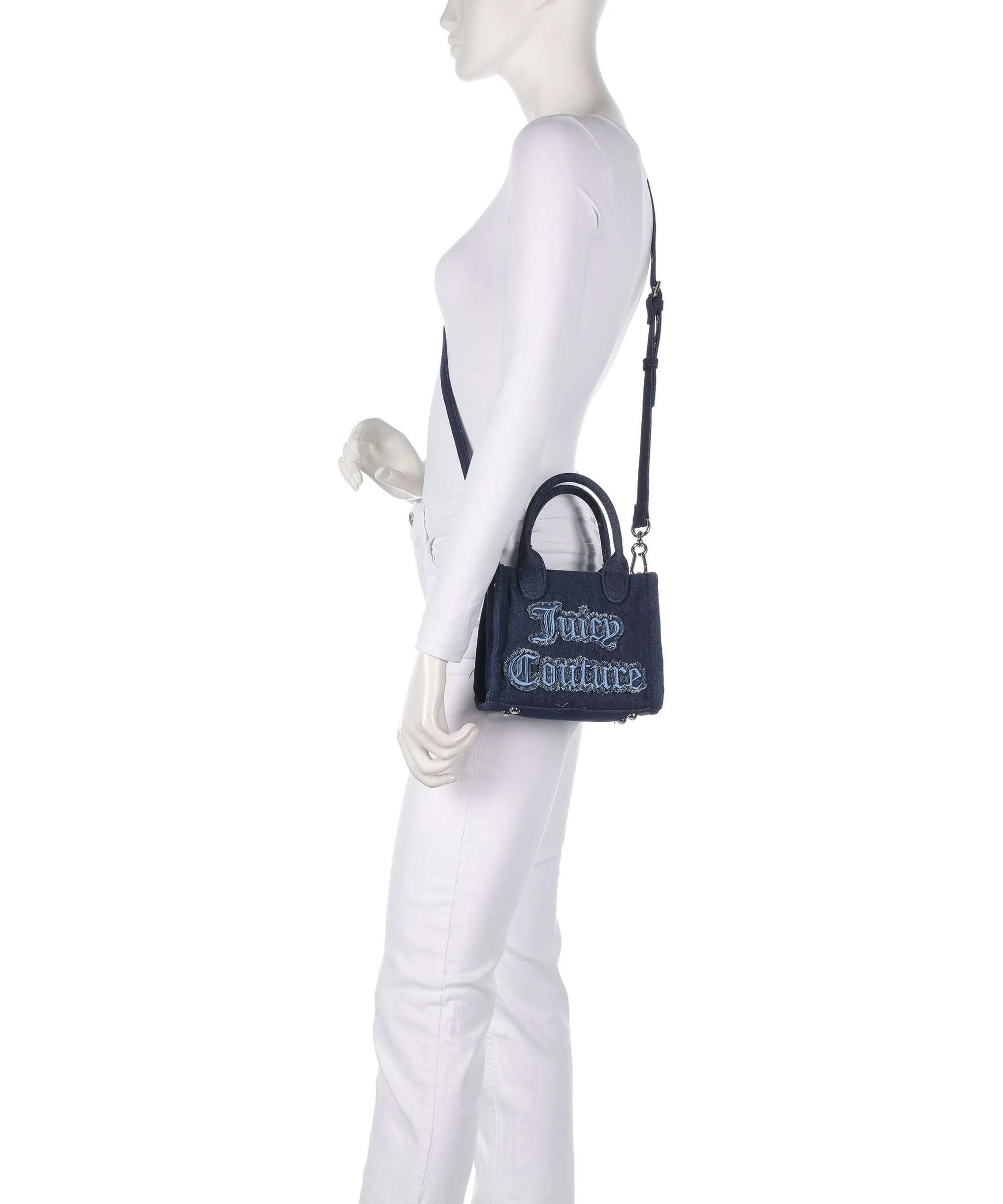 Juicy Couture Iris Distressed S Torba przez ramię denim - Image 3