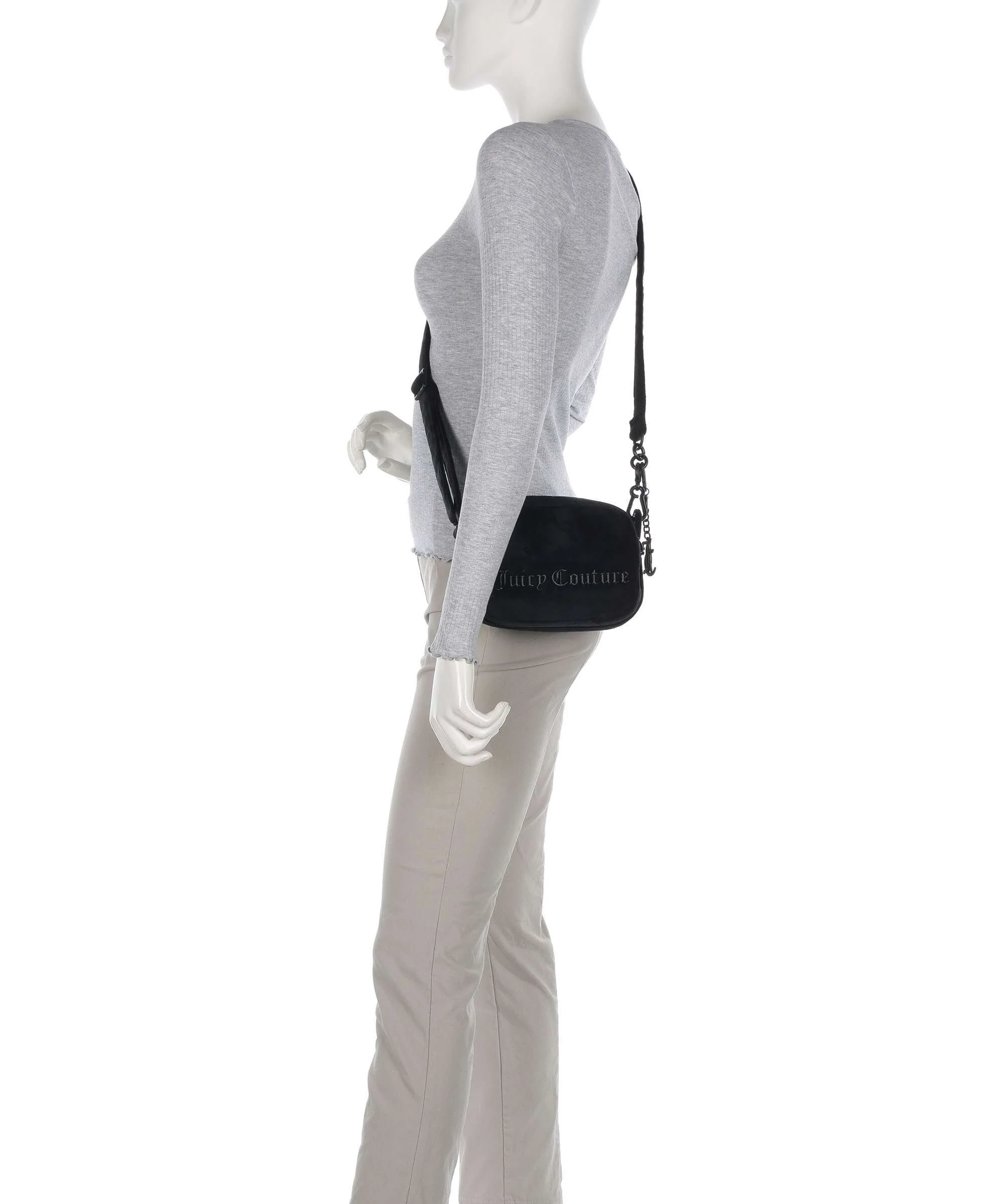 Juicy Couture Jasmine Velvet Torba przez ramię black - Image 3