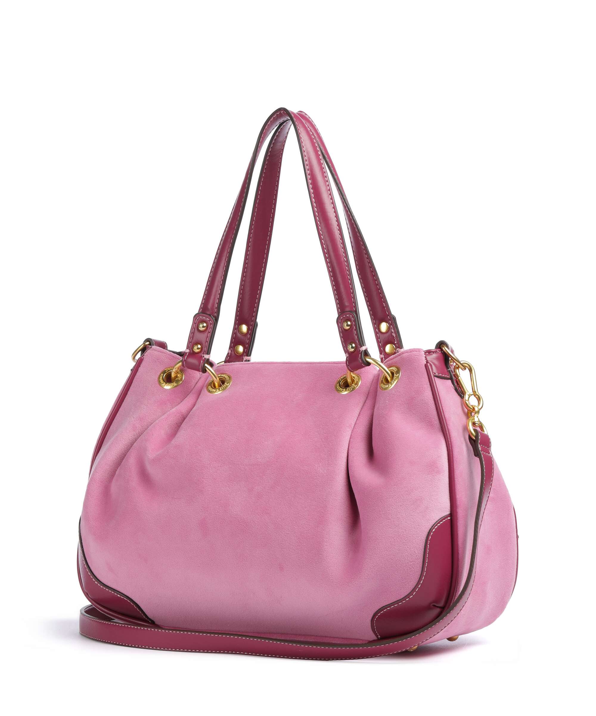Juicy Couture Twig Narrative Velvet M Torebka worek super pink - Image 2
