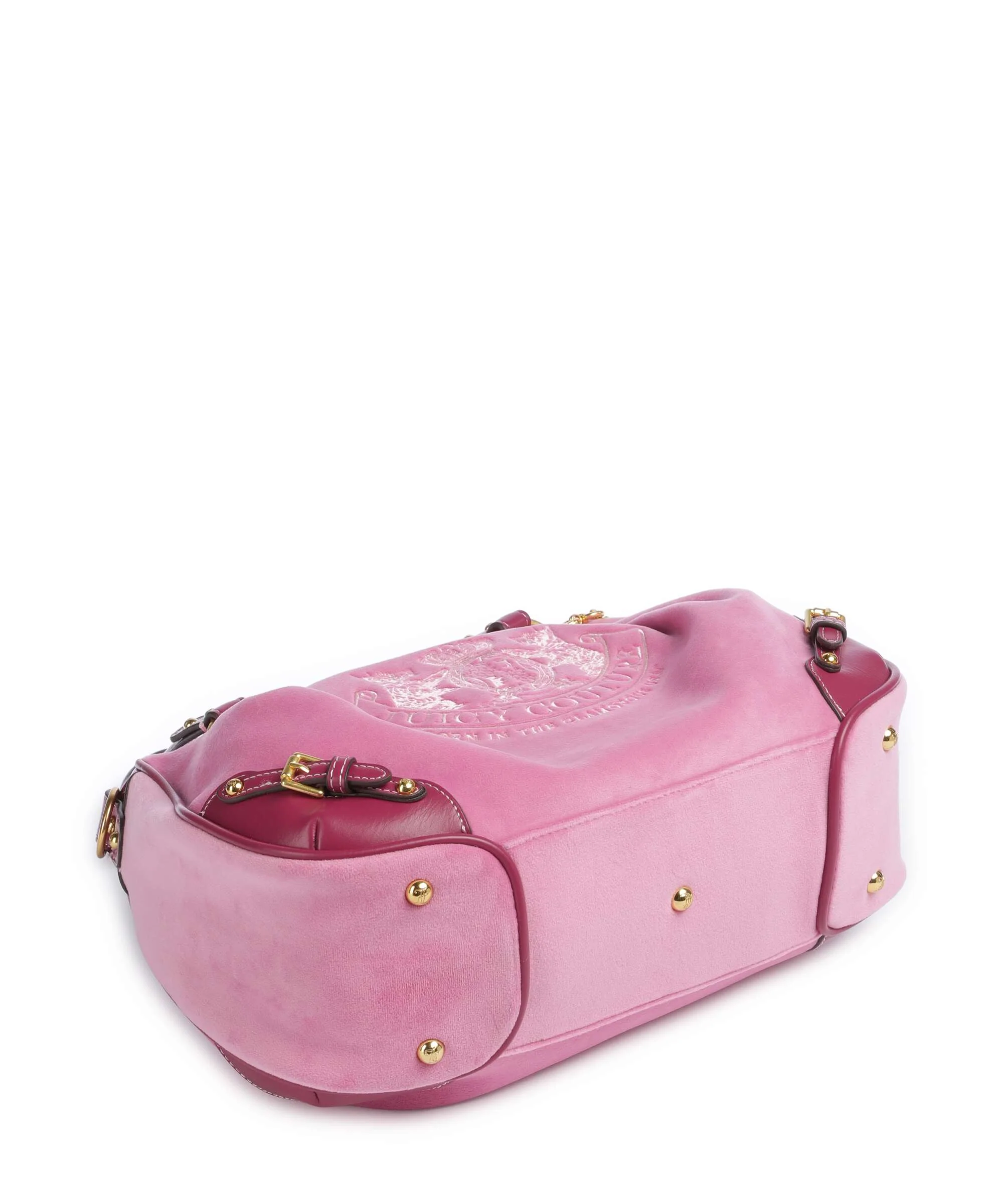 Juicy Couture Twig Narrative Velvet M Torebka worek super pink - Image 5