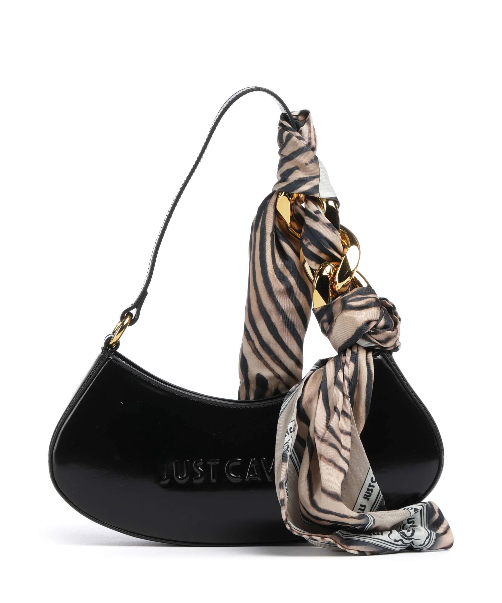 Just Cavalli Chain Foulard Torba na ramię black