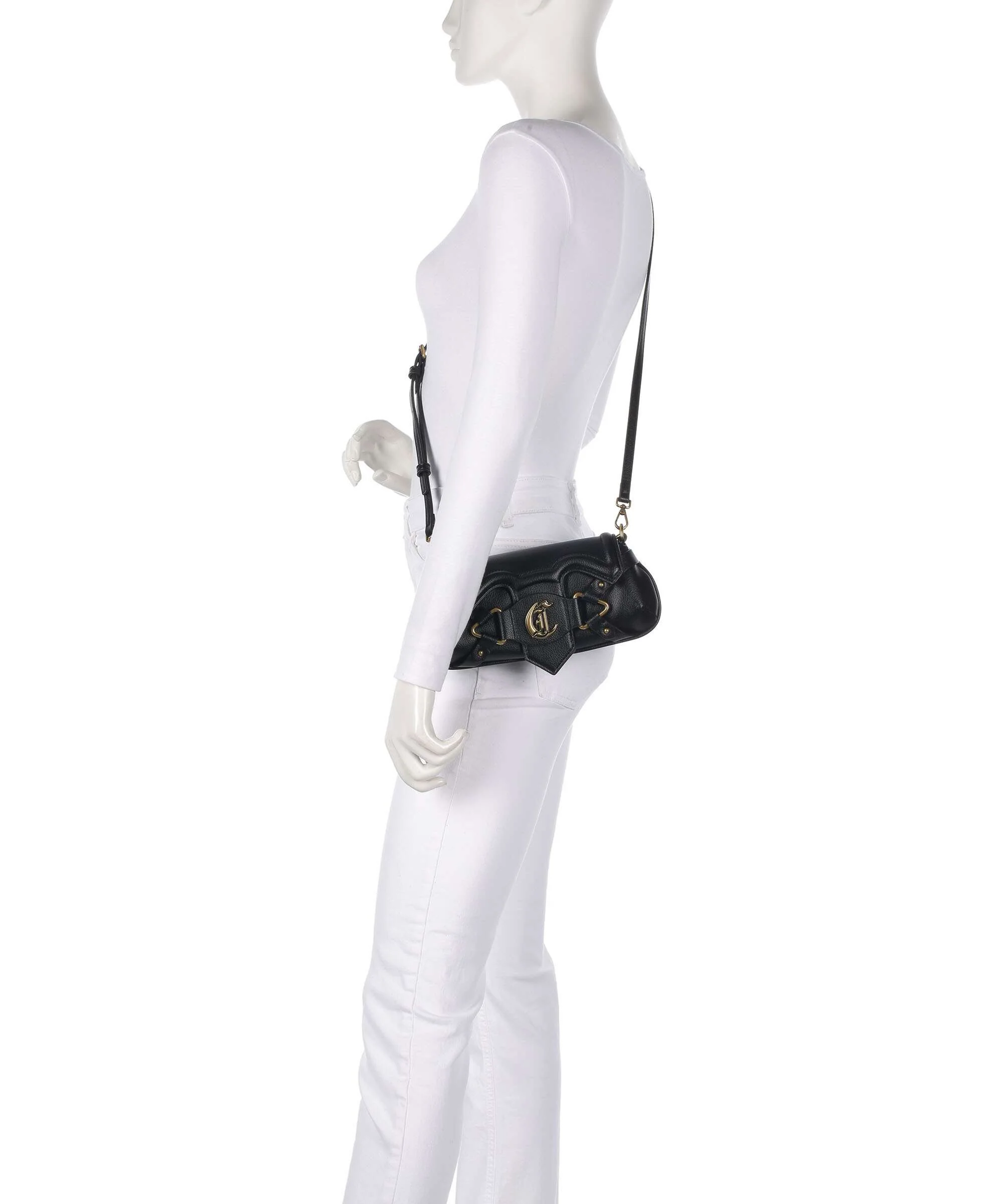 Just Cavalli Crossed Laces Torba na ramię black - Image 4