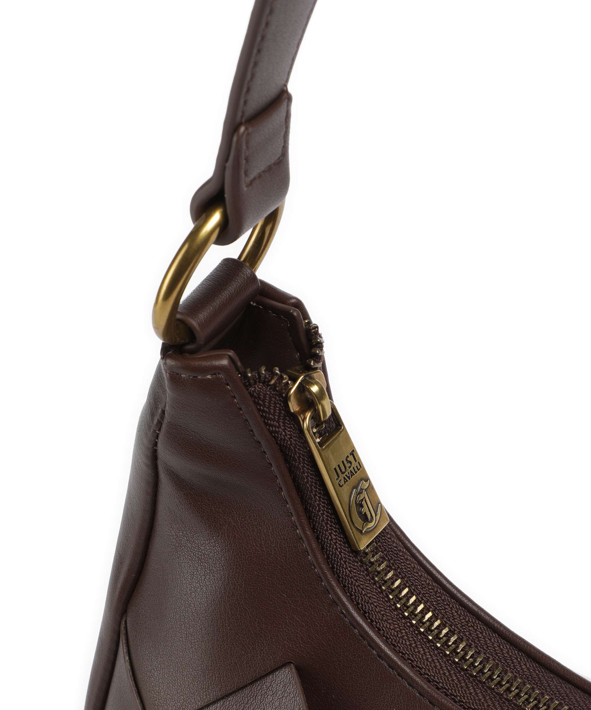 Just Cavalli Iconic Snakes Braided Torba na ramię black coffee - Image 4