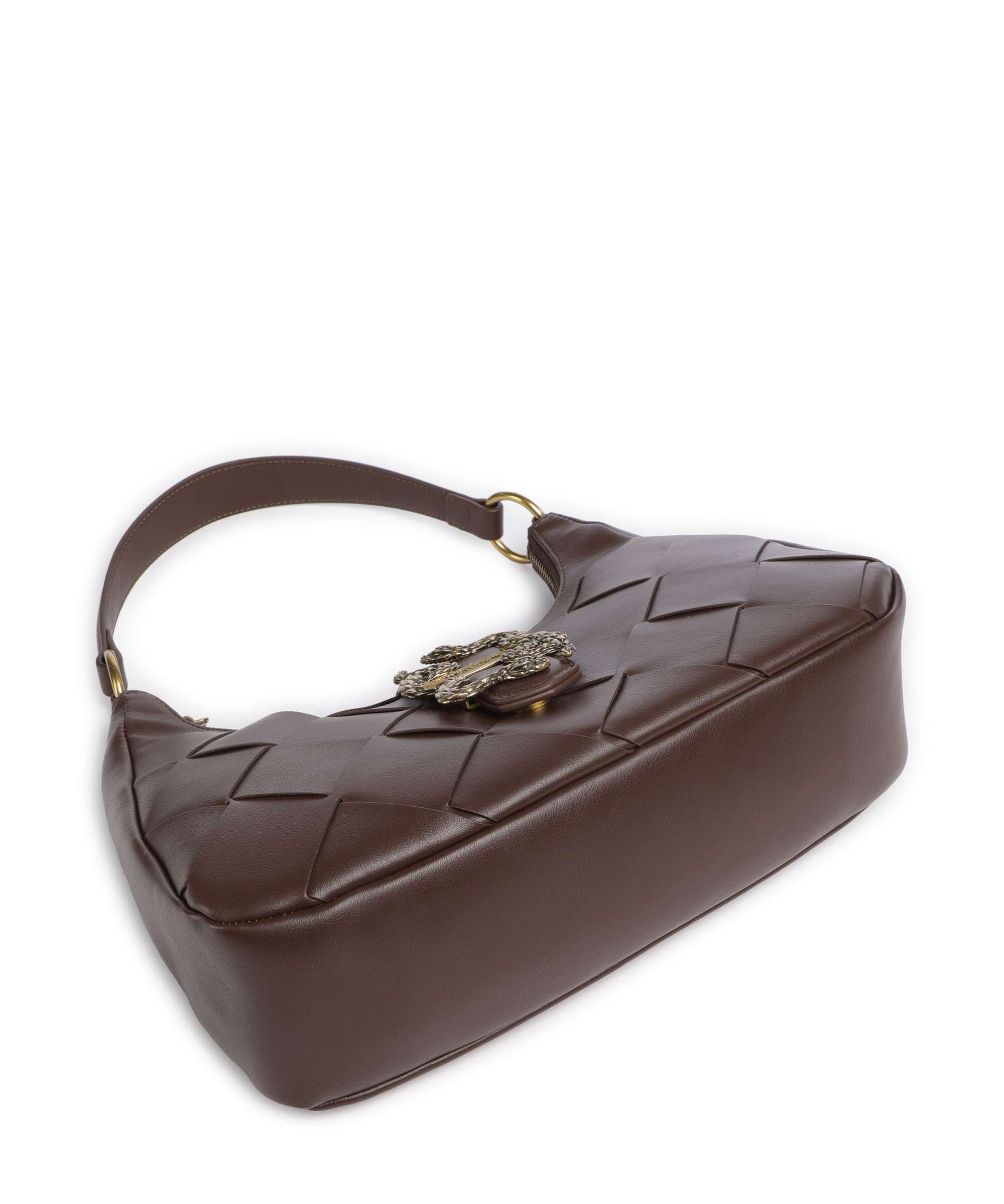 Just Cavalli Iconic Snakes Braided Torba na ramię black coffee - Image 5