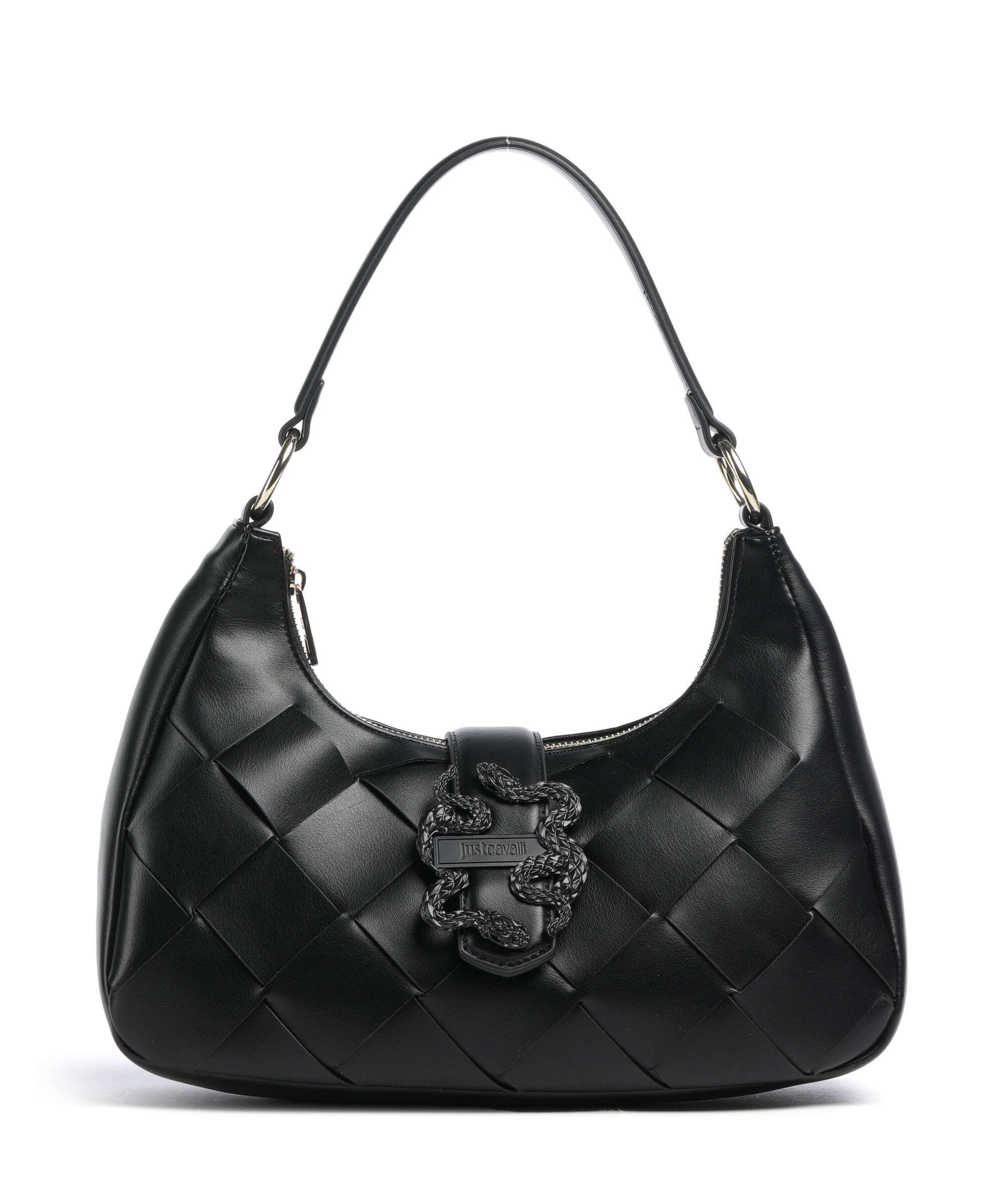 Just Cavalli Iconic Snakes Braided Torba na ramię black