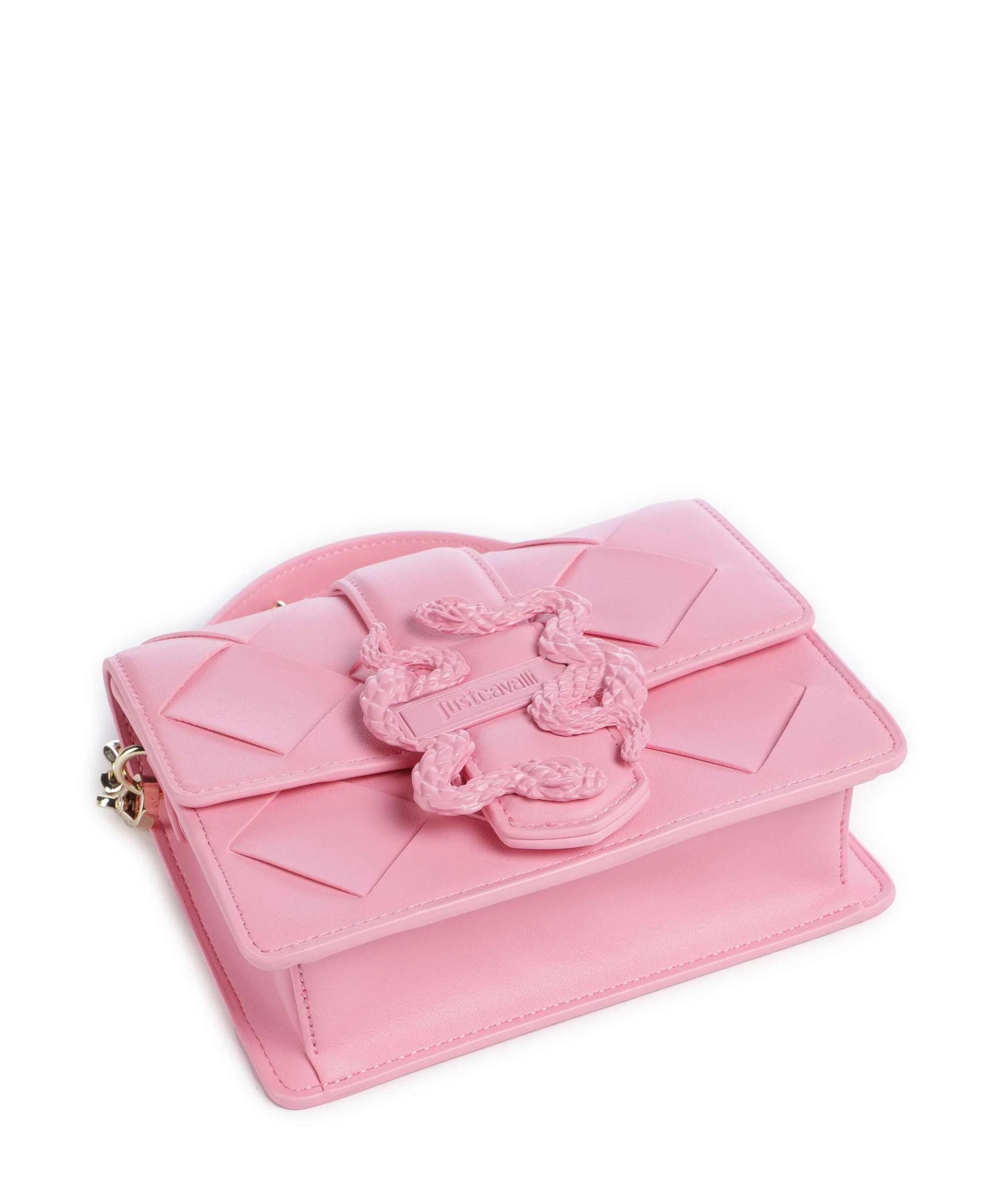 Just Cavalli Iconic Snakes Braided Torba przez ramię begonia pink - Image 5