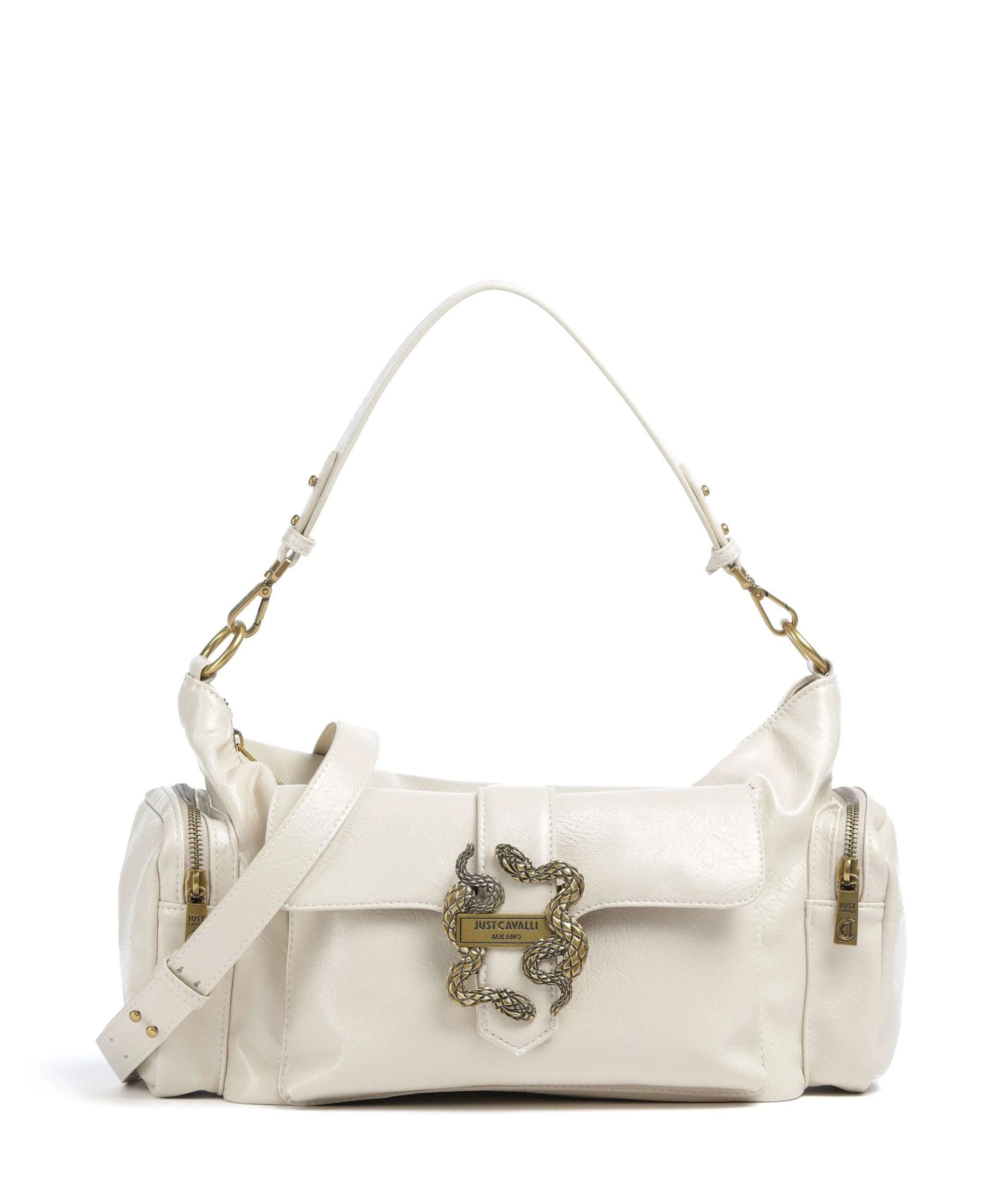 Just Cavalli Iconic Snakes Pockets Torba na ramię pristine