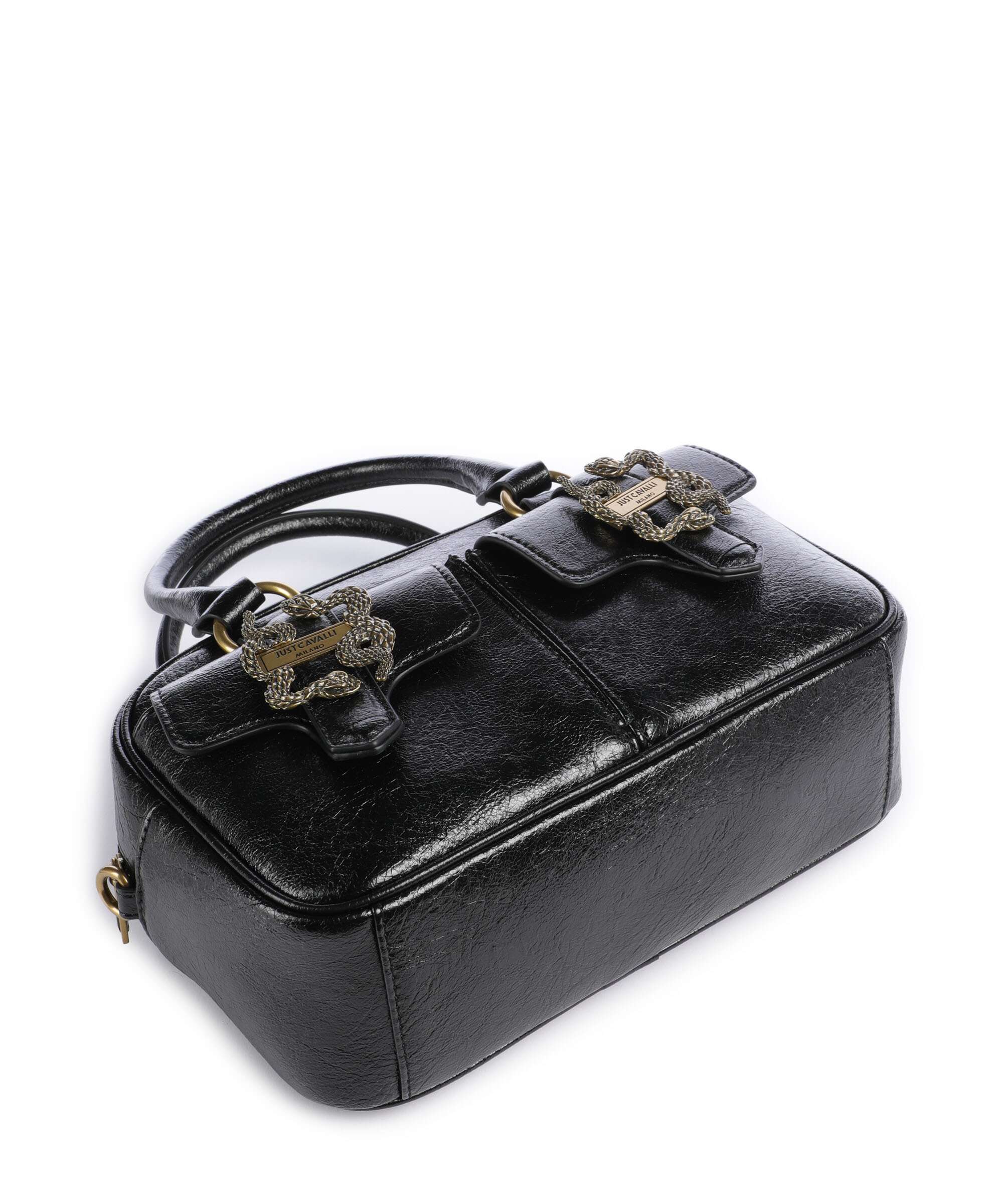Just Cavalli Iconic Snakes Pockets Torebka black - Image 5