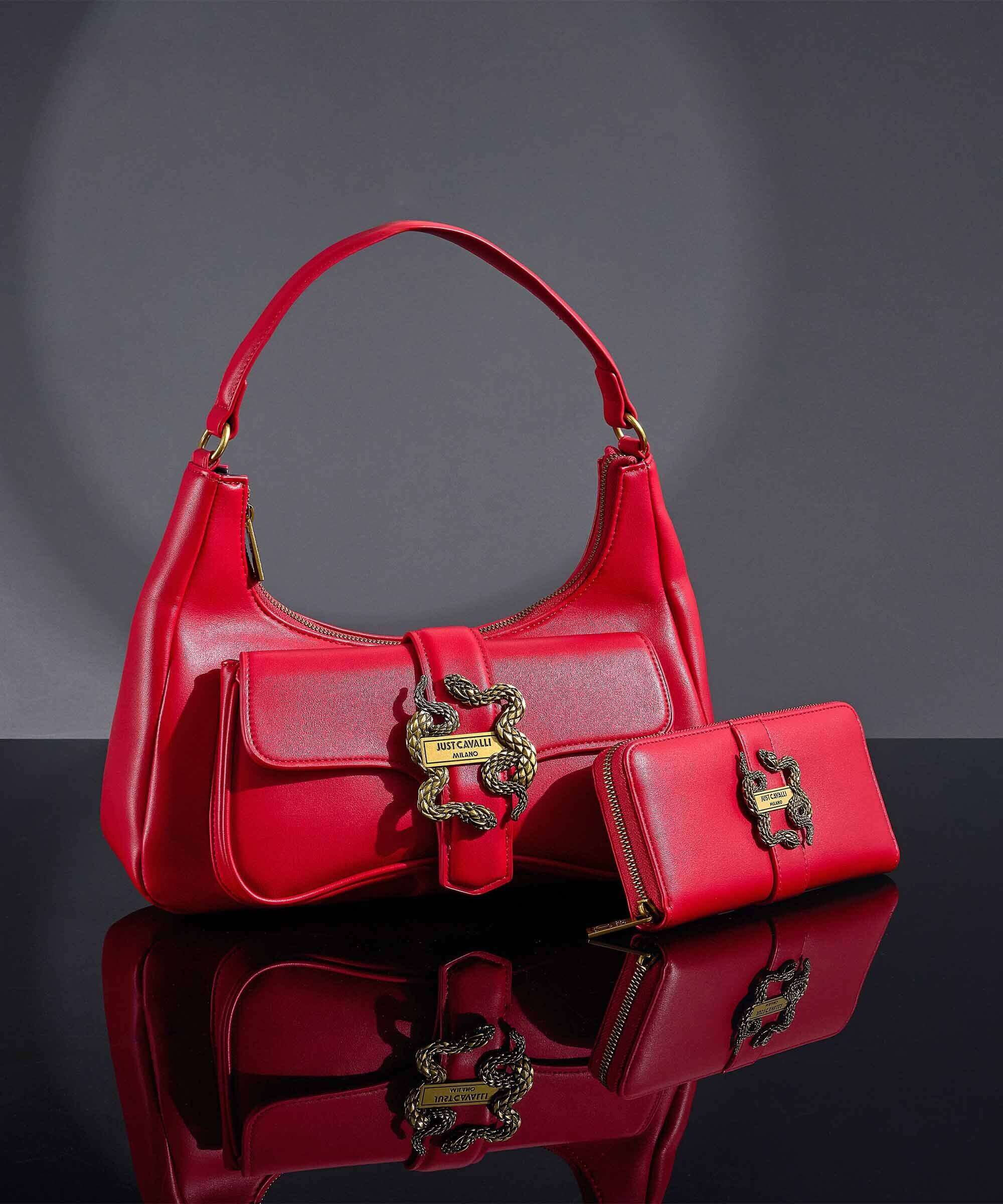 Just Cavalli Iconic Snakes Torba na ramię tango red - Image 2