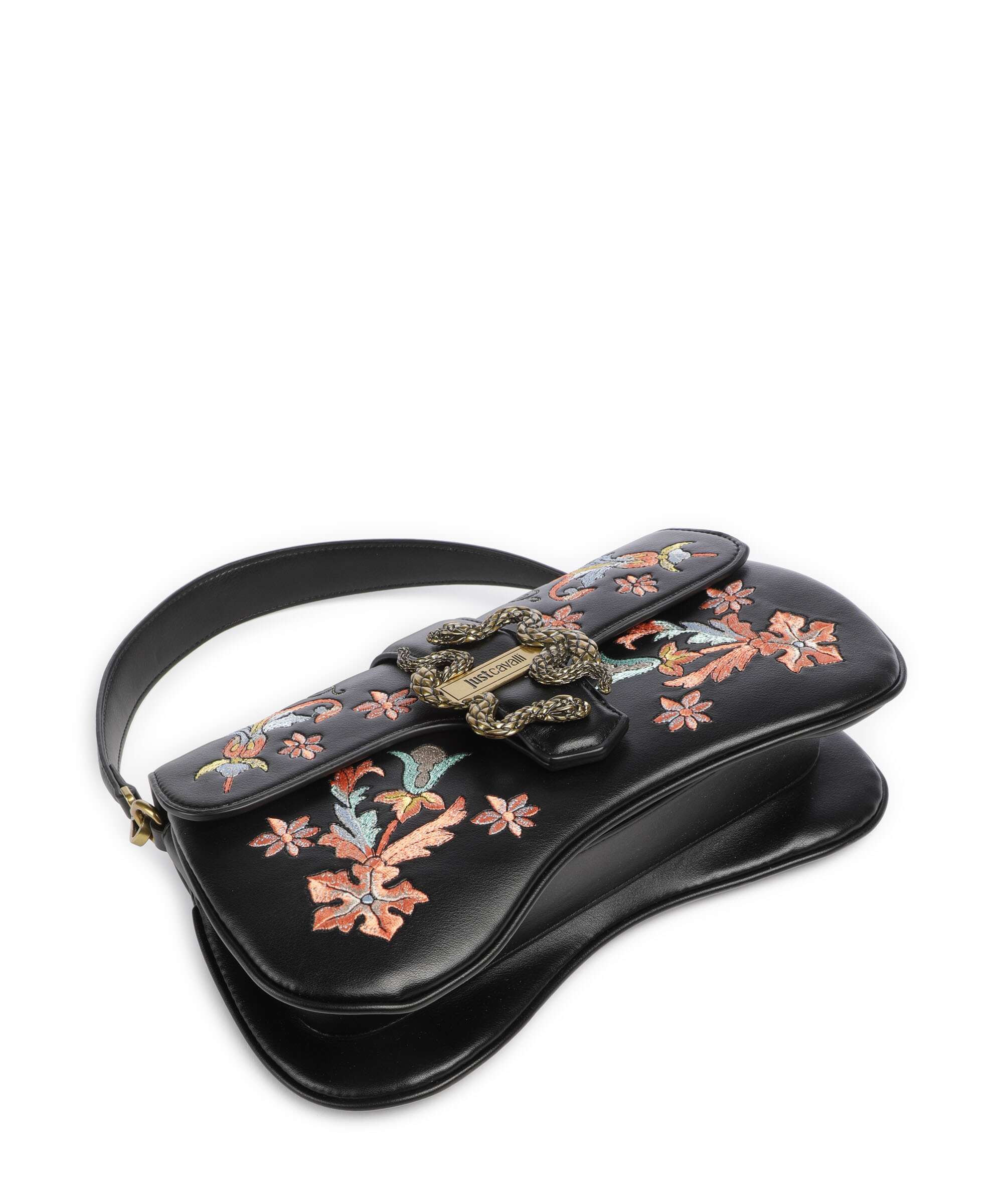 Just Cavalli Iconic Snakes Torba na ramię black - Image 7