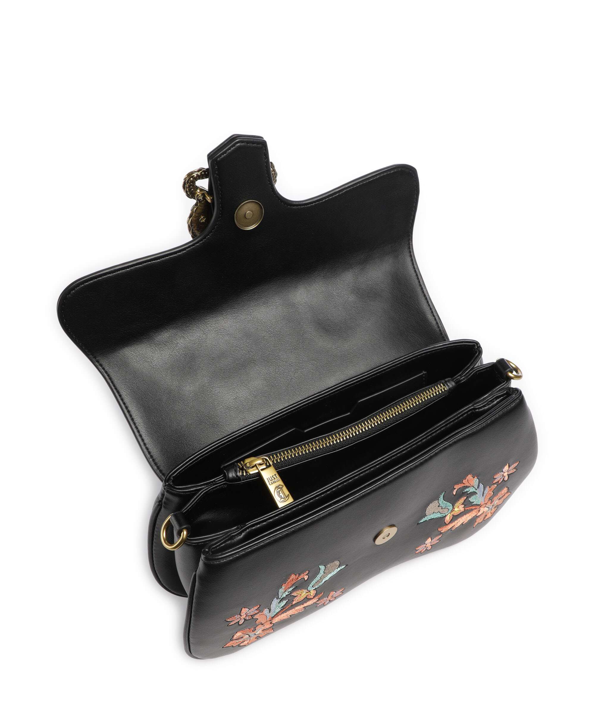 Just Cavalli Iconic Snakes Torba na ramię black - Image 8